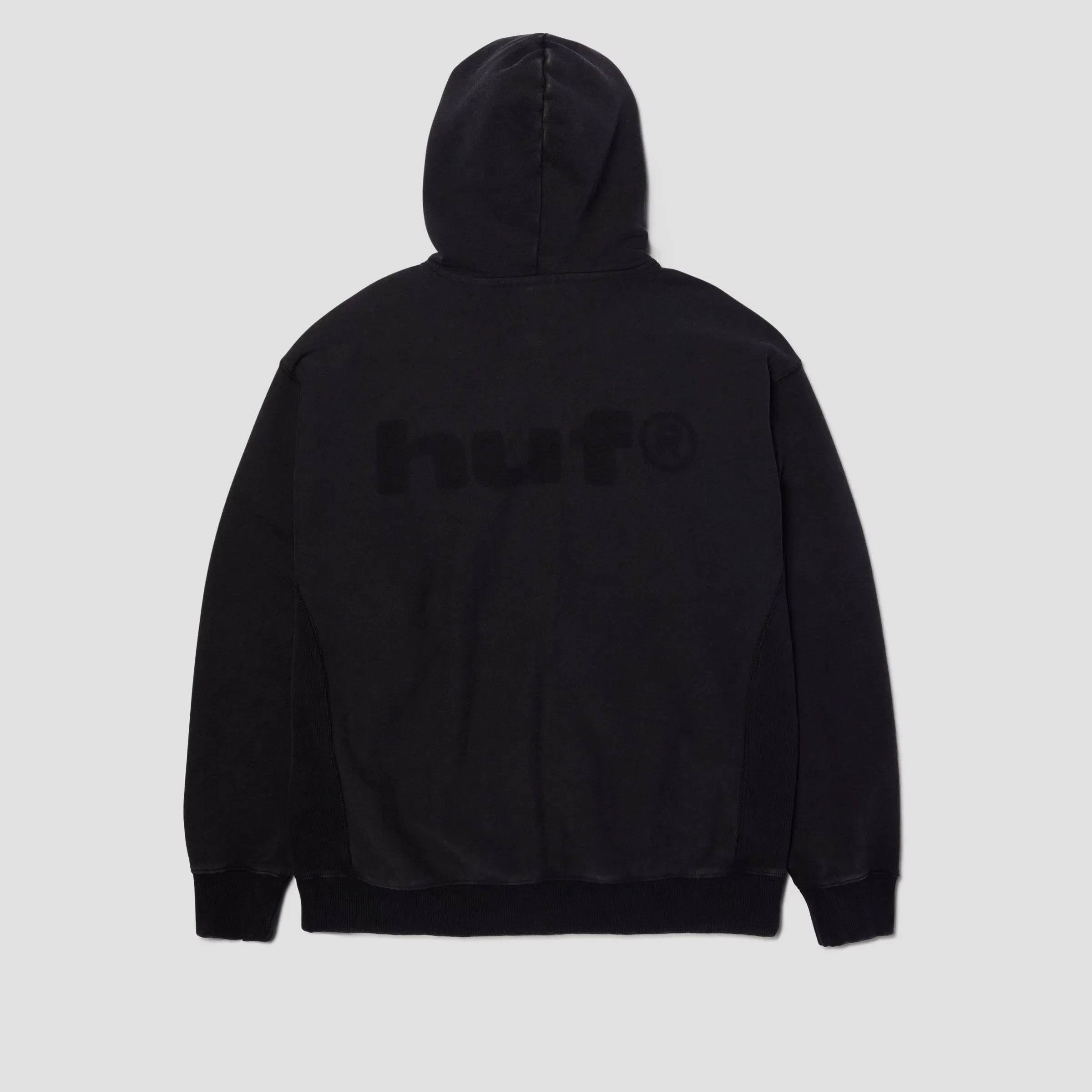 HUF Pacific Wash Full Zip Hoodie Black