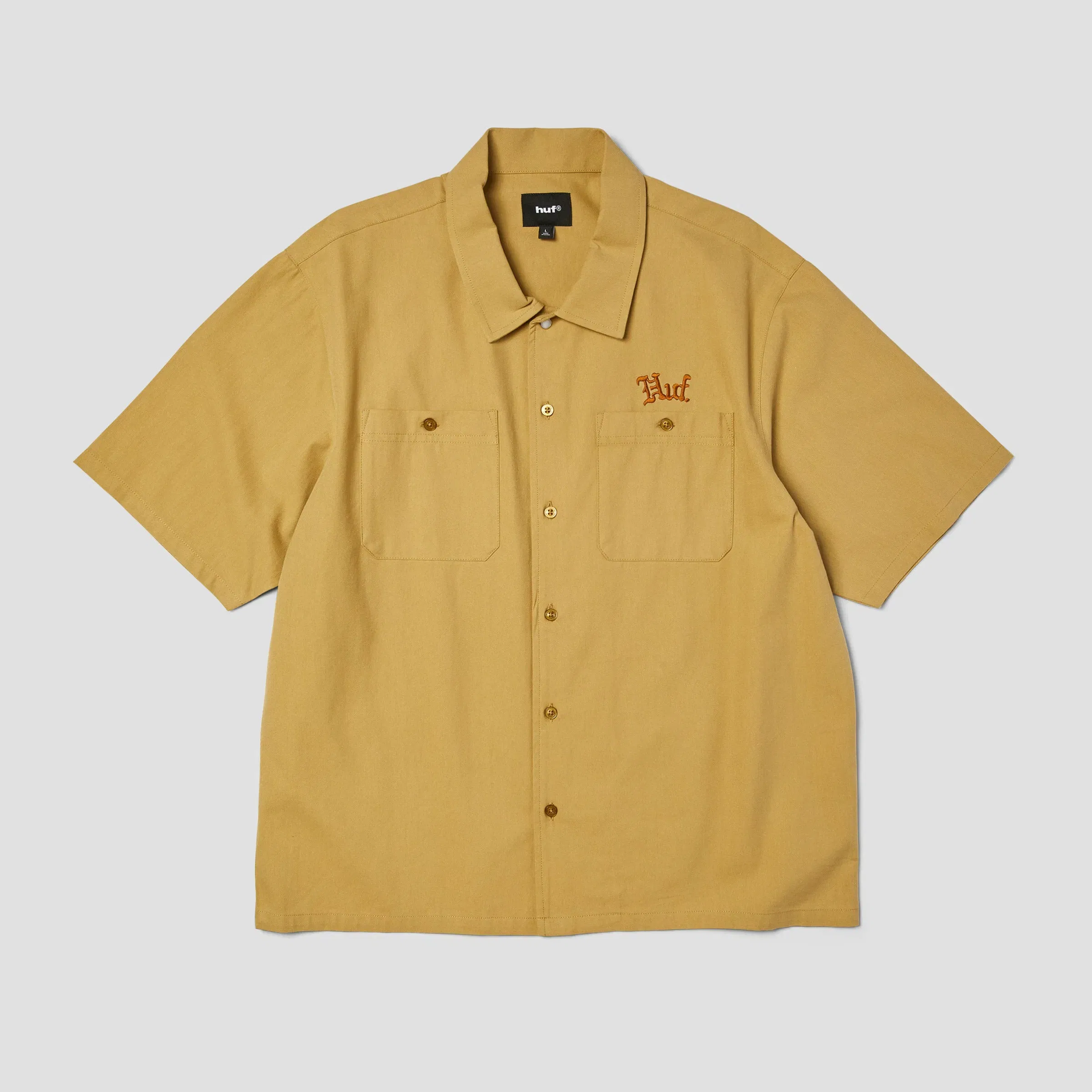 HUF Fantasies Shortsleeve Work Shirt Tan