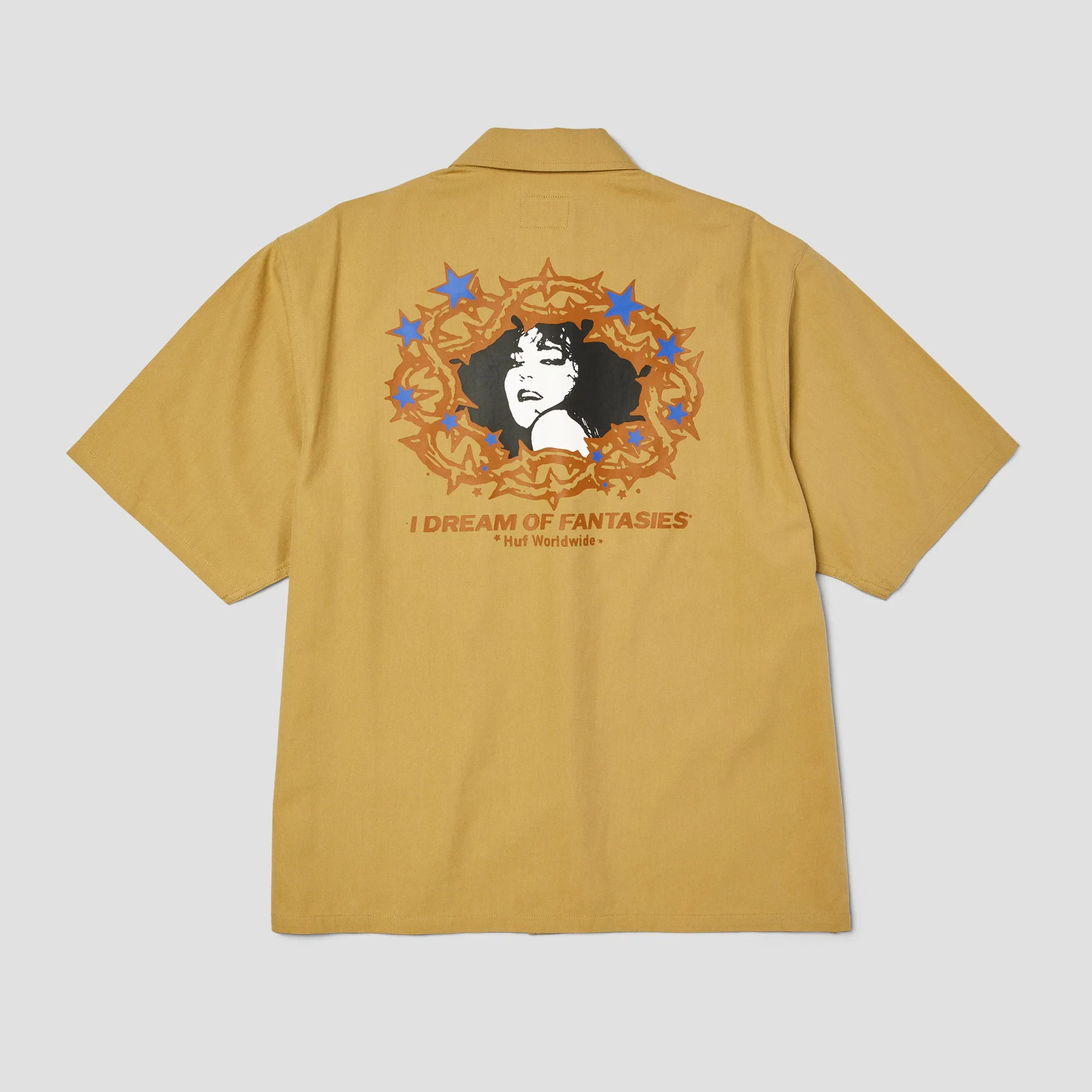 HUF Fantasies Shortsleeve Work Shirt Tan