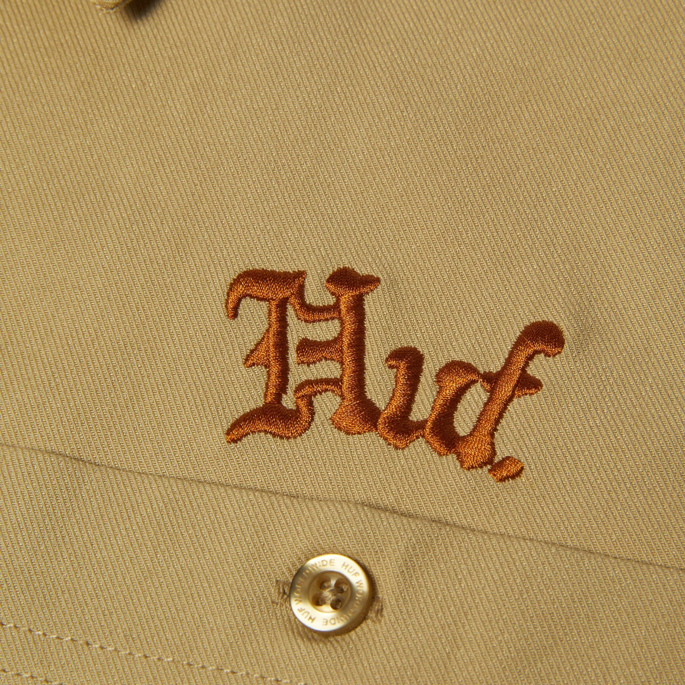 HUF Fantasies Shortsleeve Work Shirt Tan