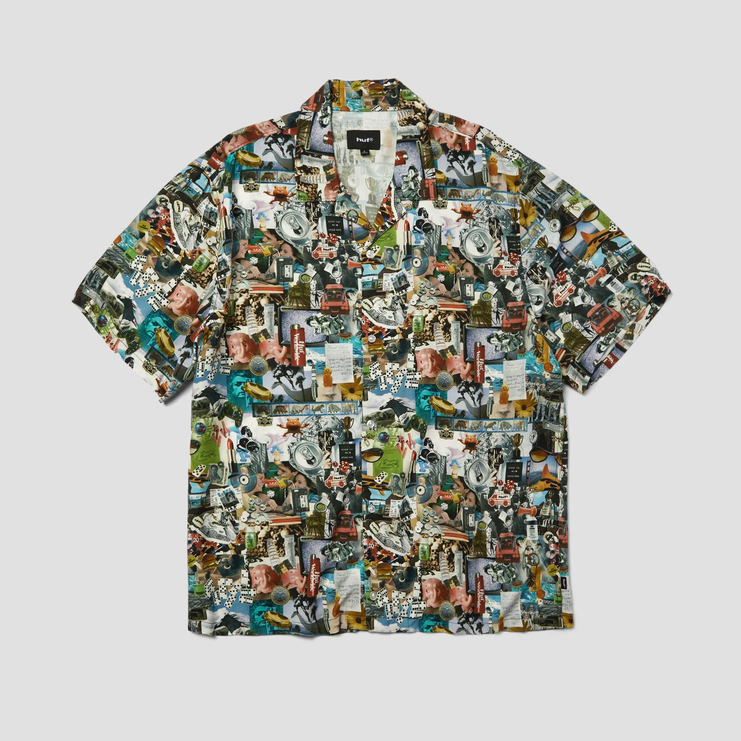HUF From The Road Shortsleeve Resort Shirt Multi
