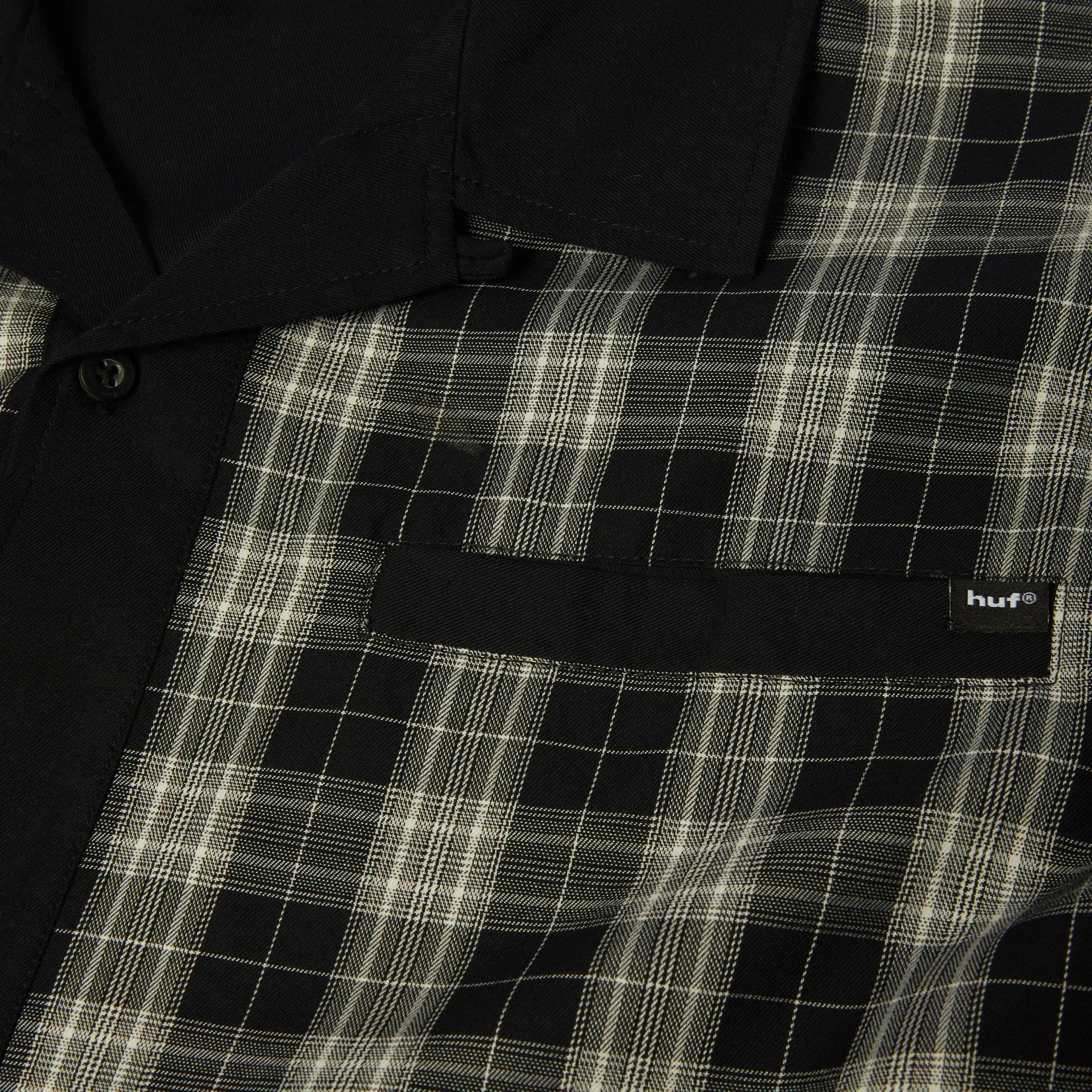 HUF Coolidge Plaid Longsleeve Shirt Black