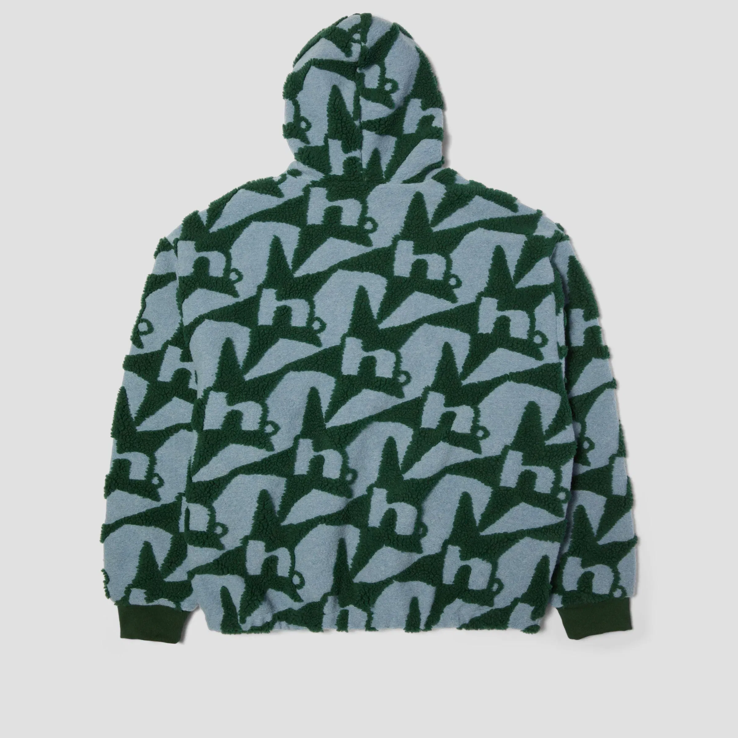HUF H Star Repeat High Pile Jacket Ice Blue