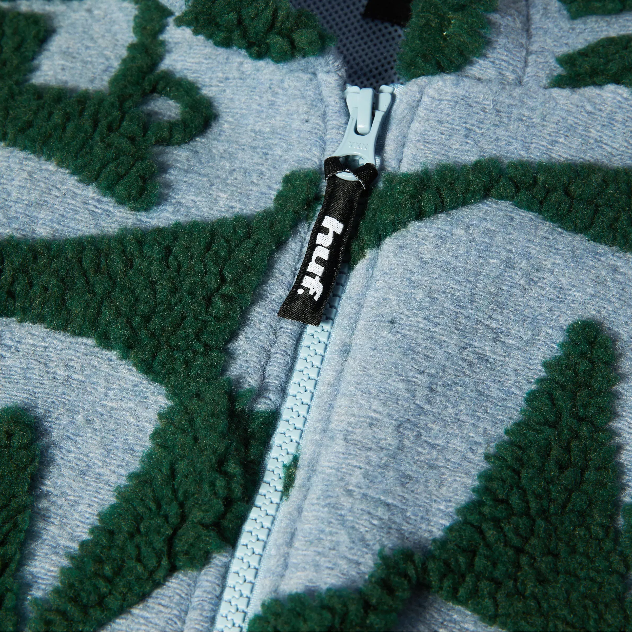 HUF H Star Repeat High Pile Jacket Ice Blue