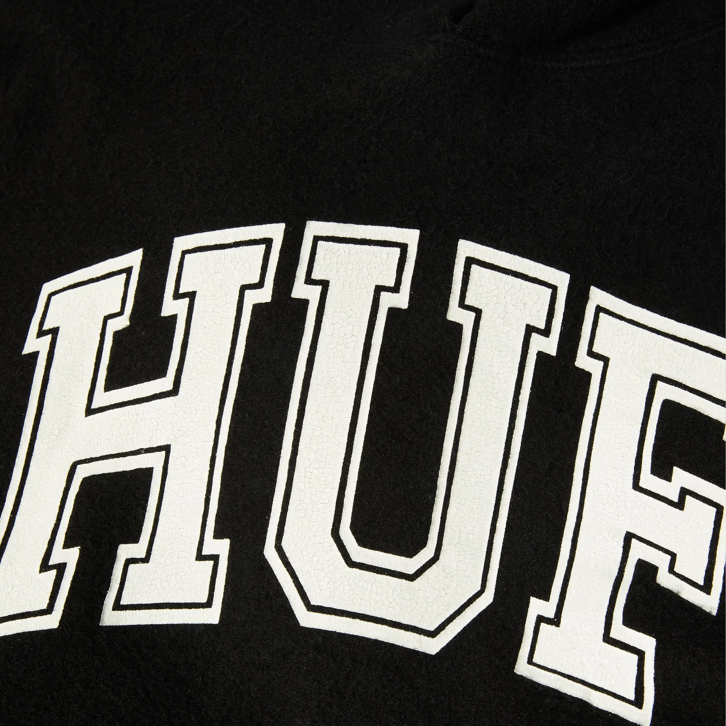 HUF Cracked Arch Reverse Hoodie Black