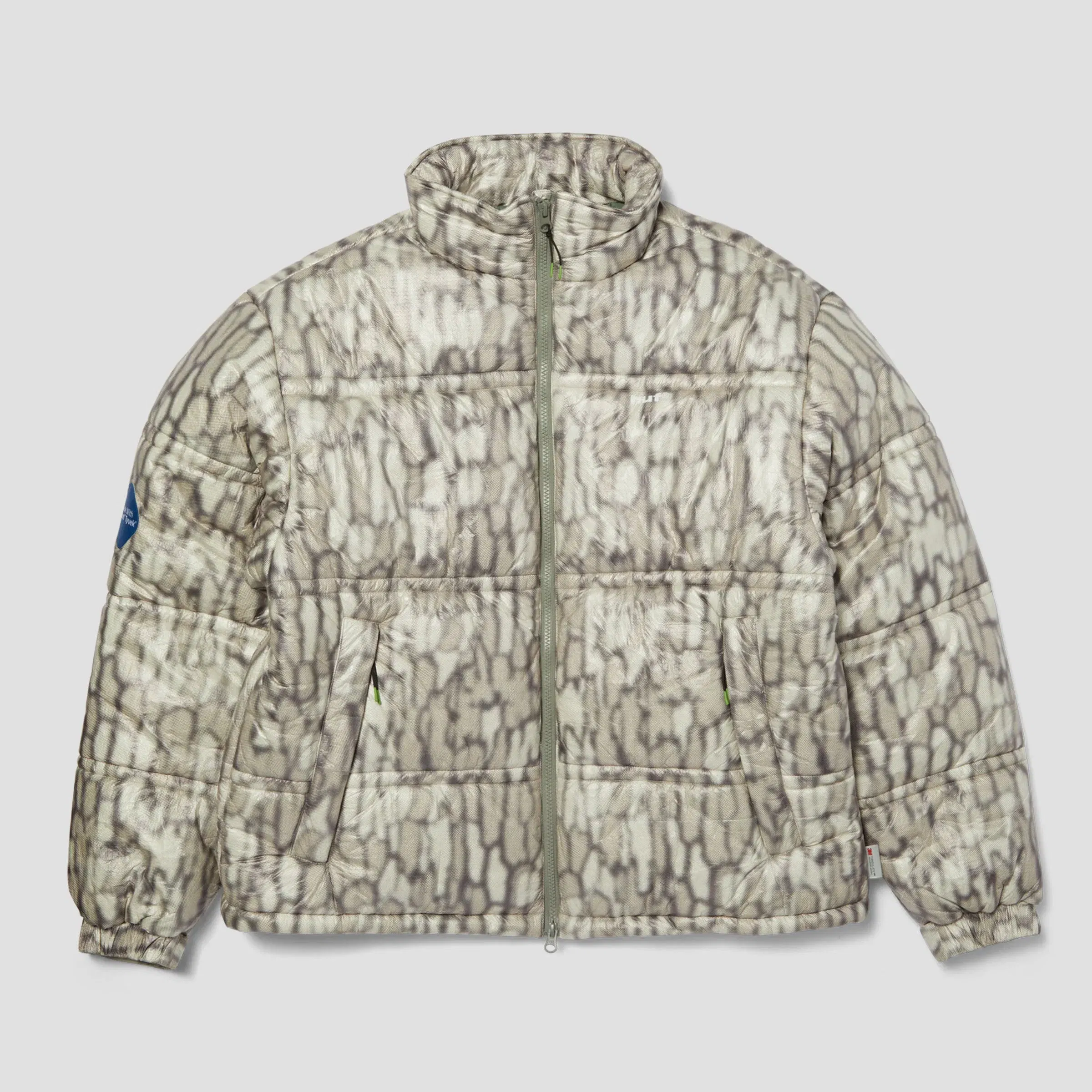 HUF 89 Tyvek Puffer Jacket Warped Camo