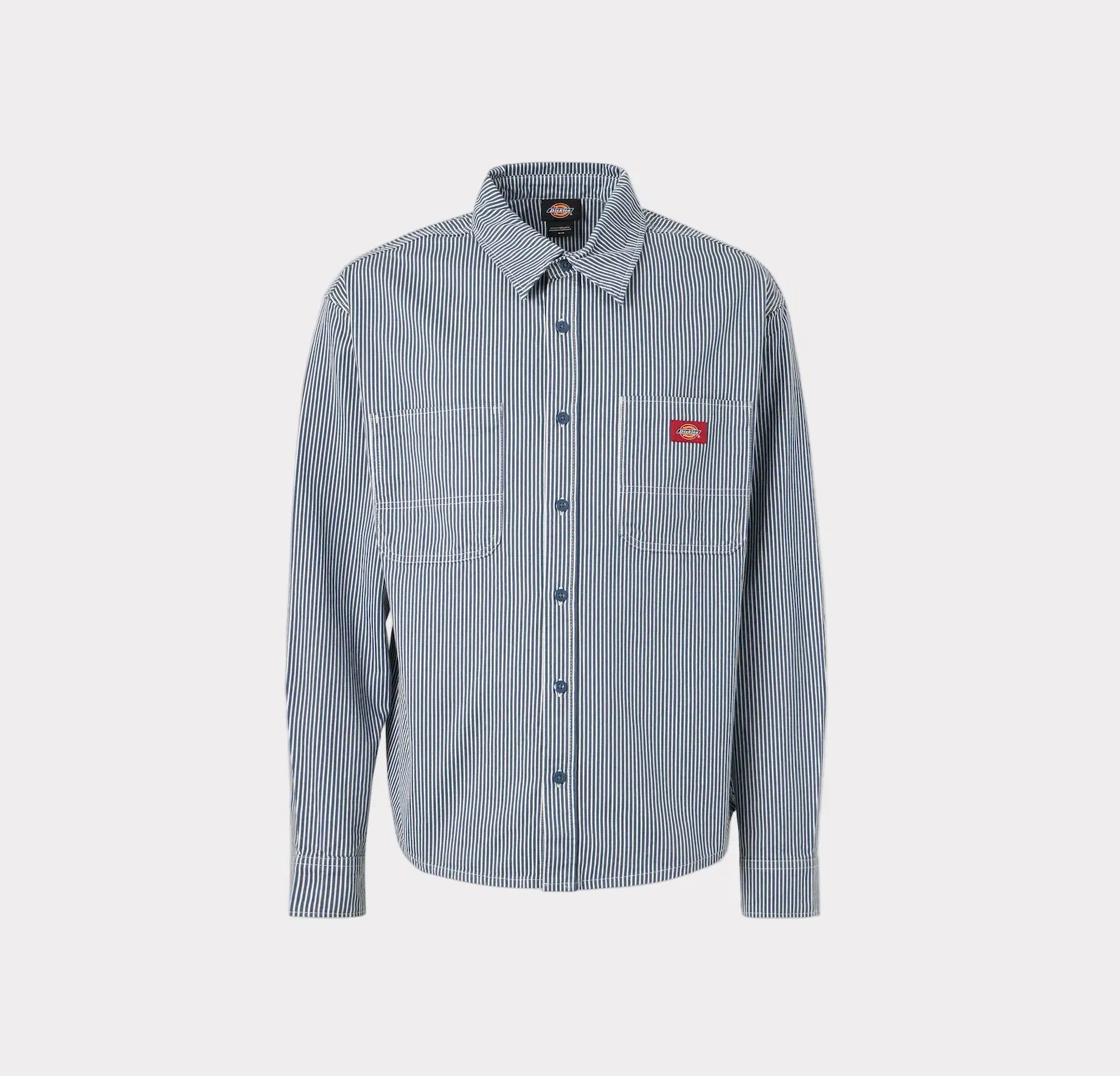 Dickies Hickory Longsleeve Retro Work Shirt Indigo