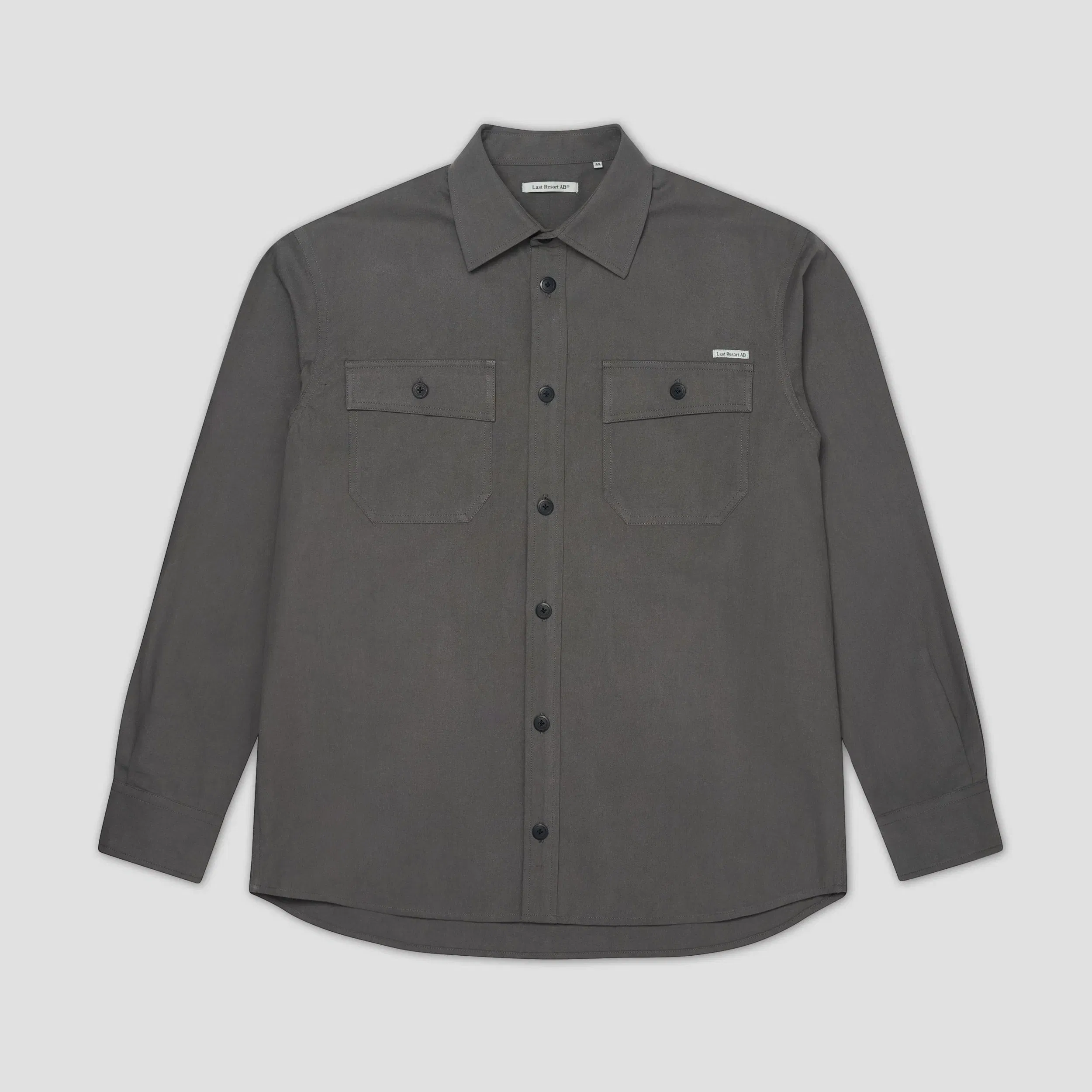 Last Resort AB OG Canvas Longsleeve Shirt Steel Grey