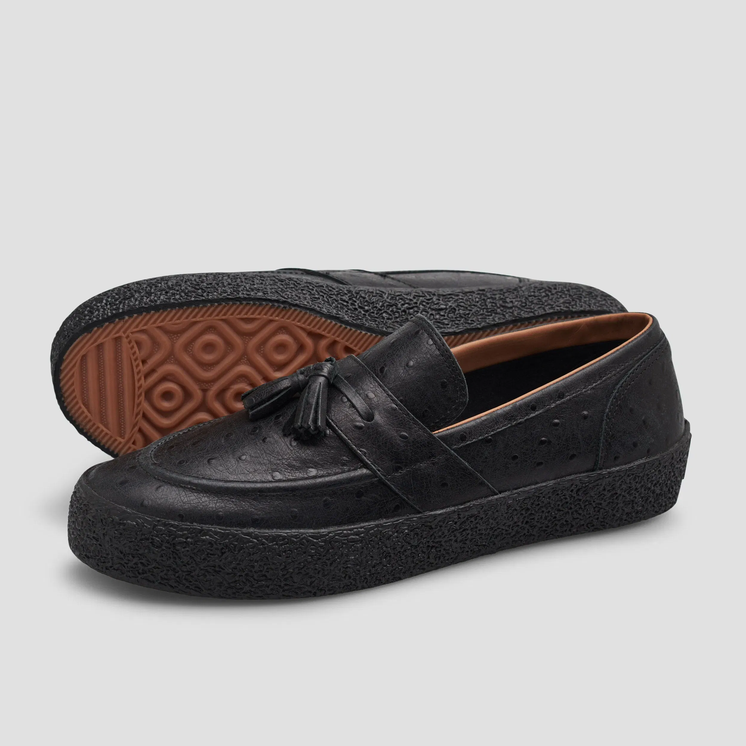 Last Resort AB VM005 Loafer Skate Shoes Ostrich Black / Black