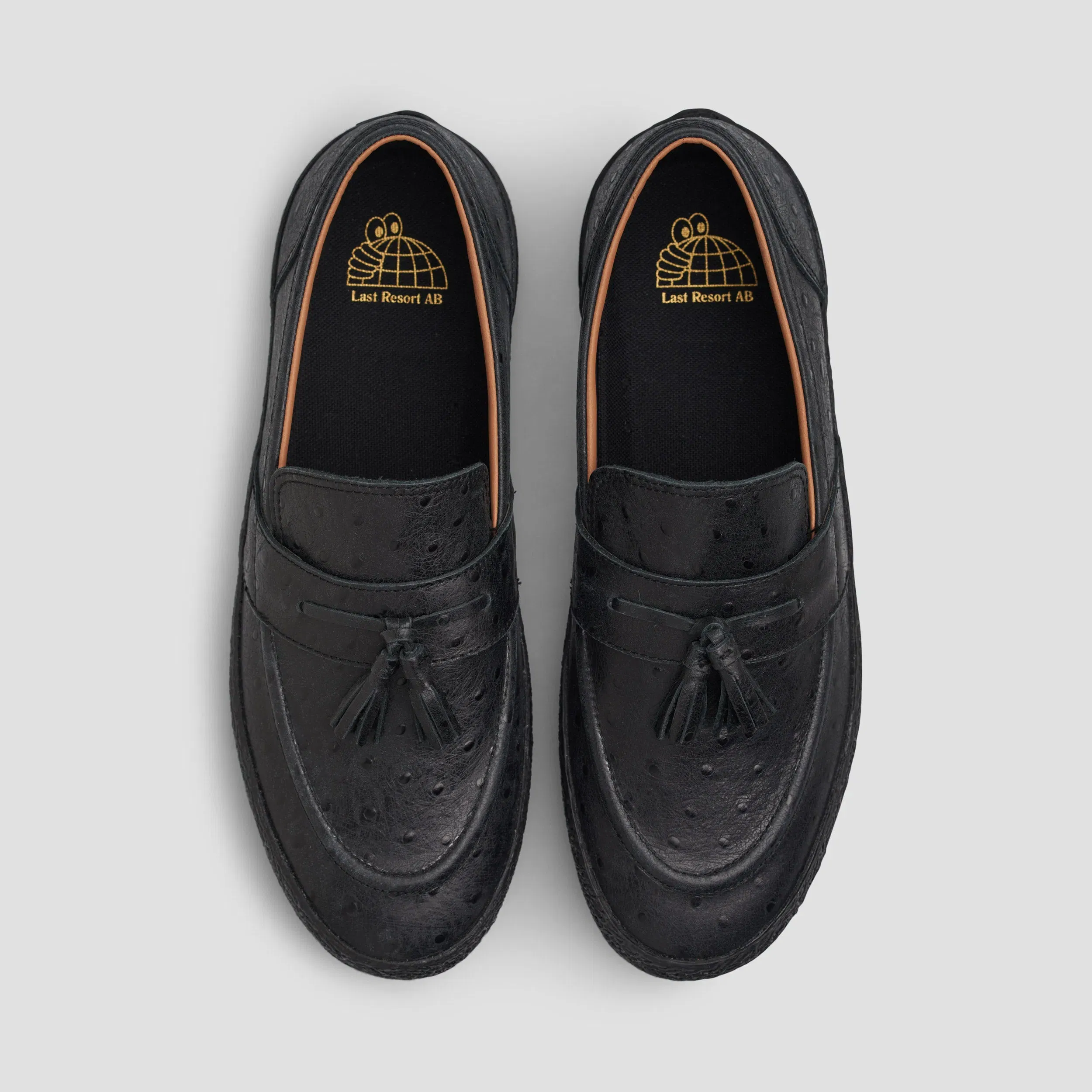 Last Resort AB VM005 Loafer Skate Shoes Ostrich Black / Black