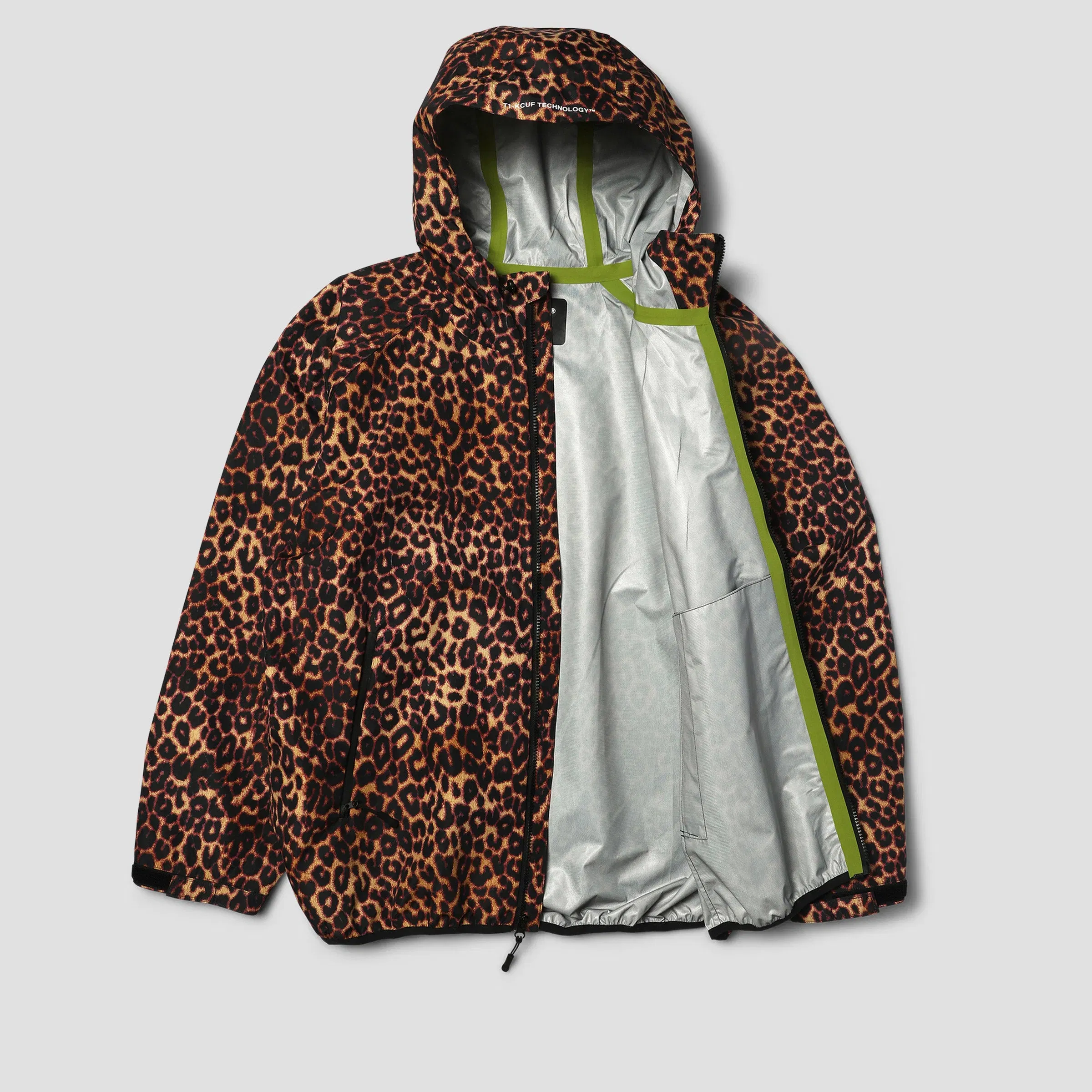 HUF Rainier Printed Shell Jacket Brown