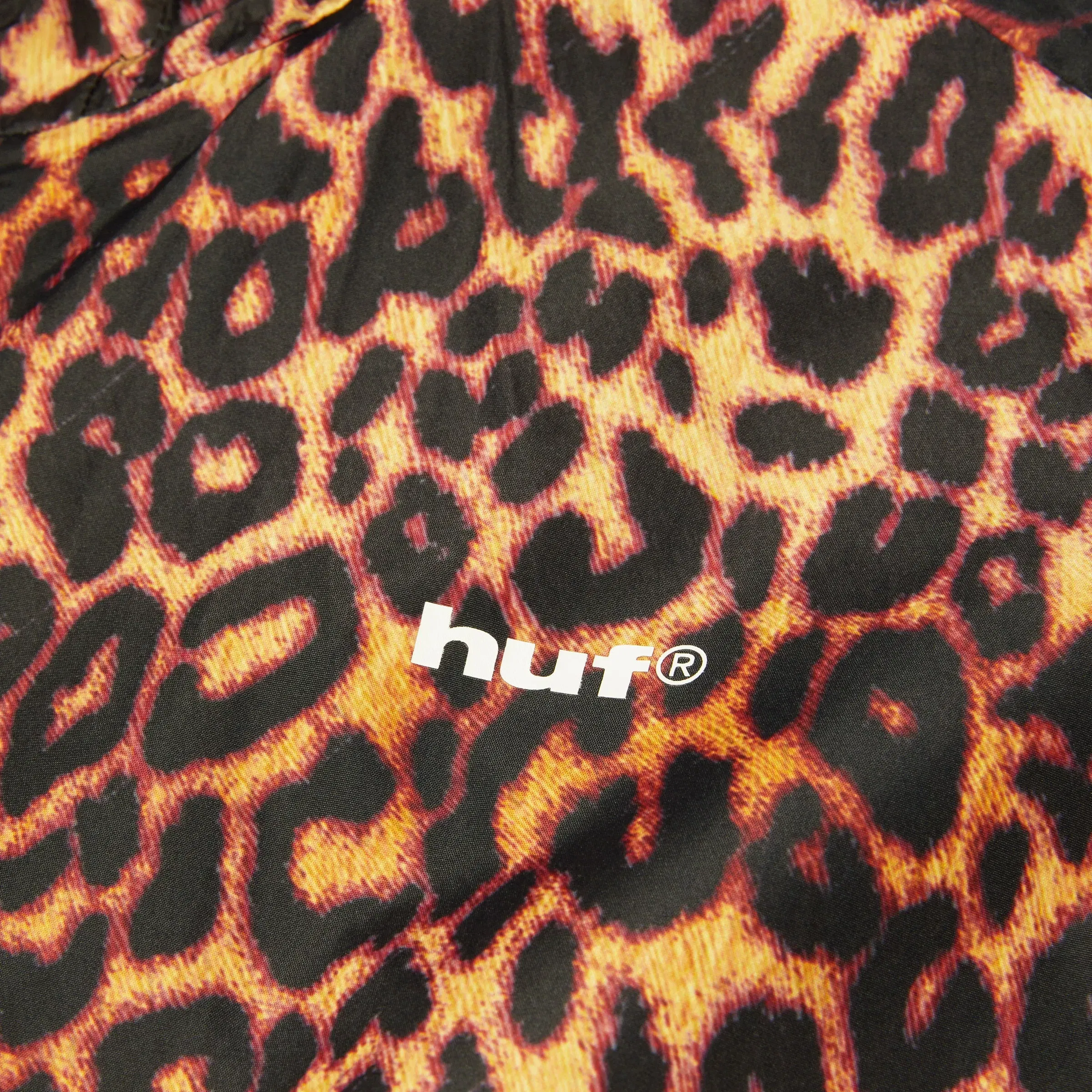 HUF Rainier Printed Shell Jacket Brown