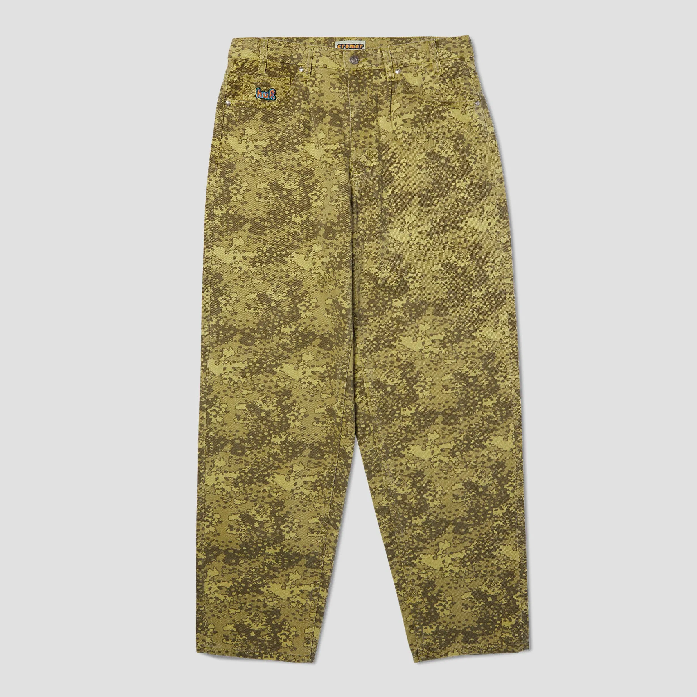 HUF Cromer Camo Pant Green