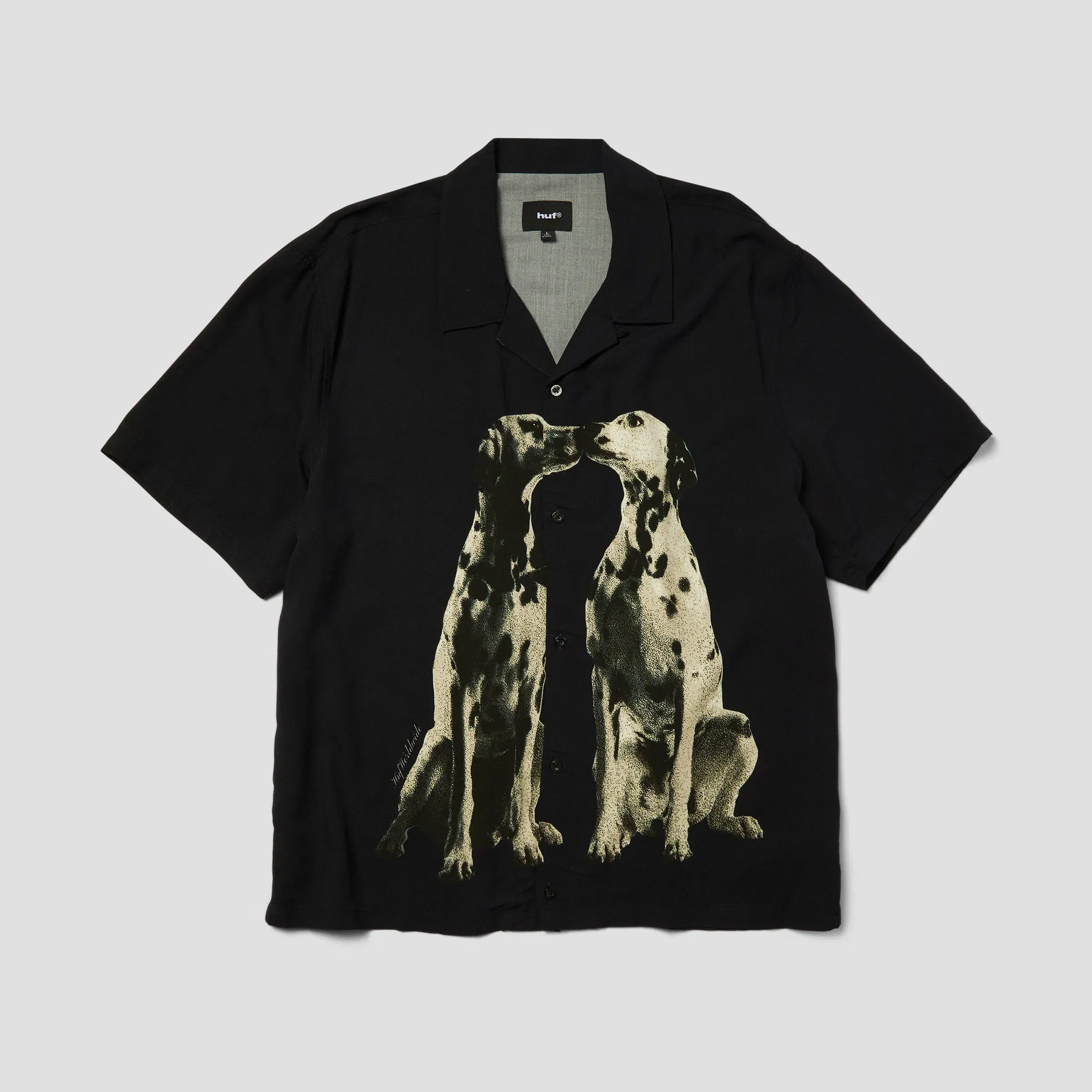 HUF Dogged Shortsleeve Resort Shirt Black