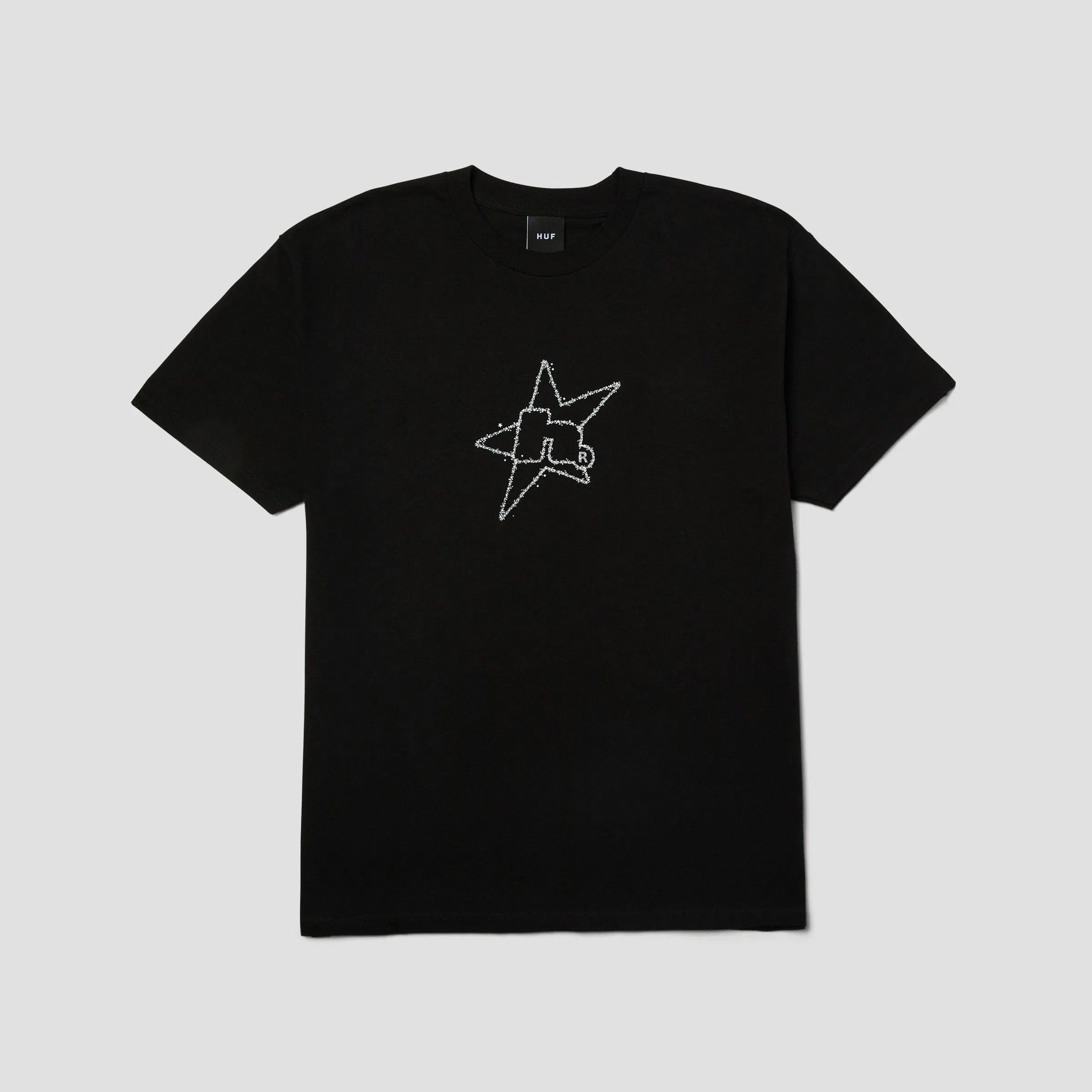 HUF H Star Astral T-Shirt Black
