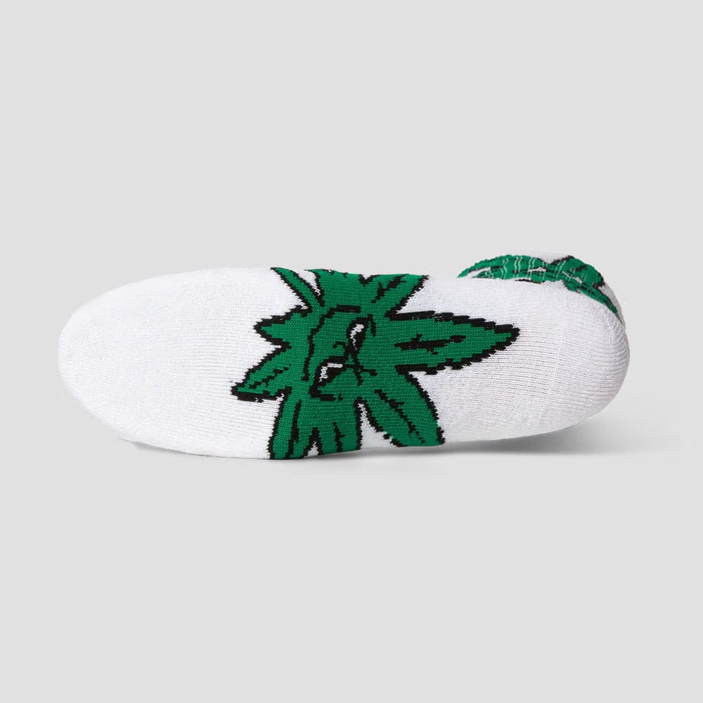 HUF Green Buddy Star Sign Sock White