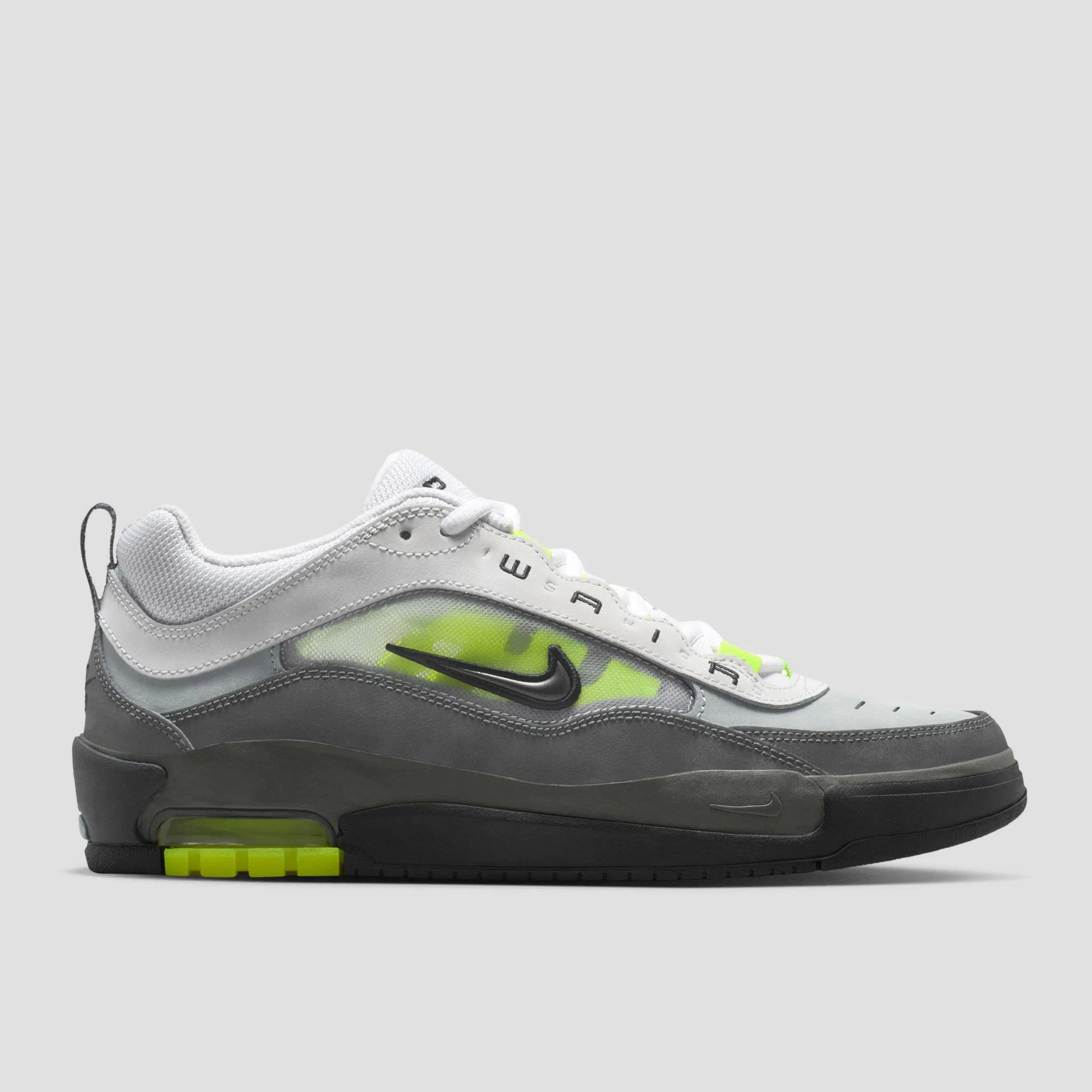 Nike SB Air Max Ishod Skate Shoes Black / Neon Yellow / Anthracite / Light Graphite