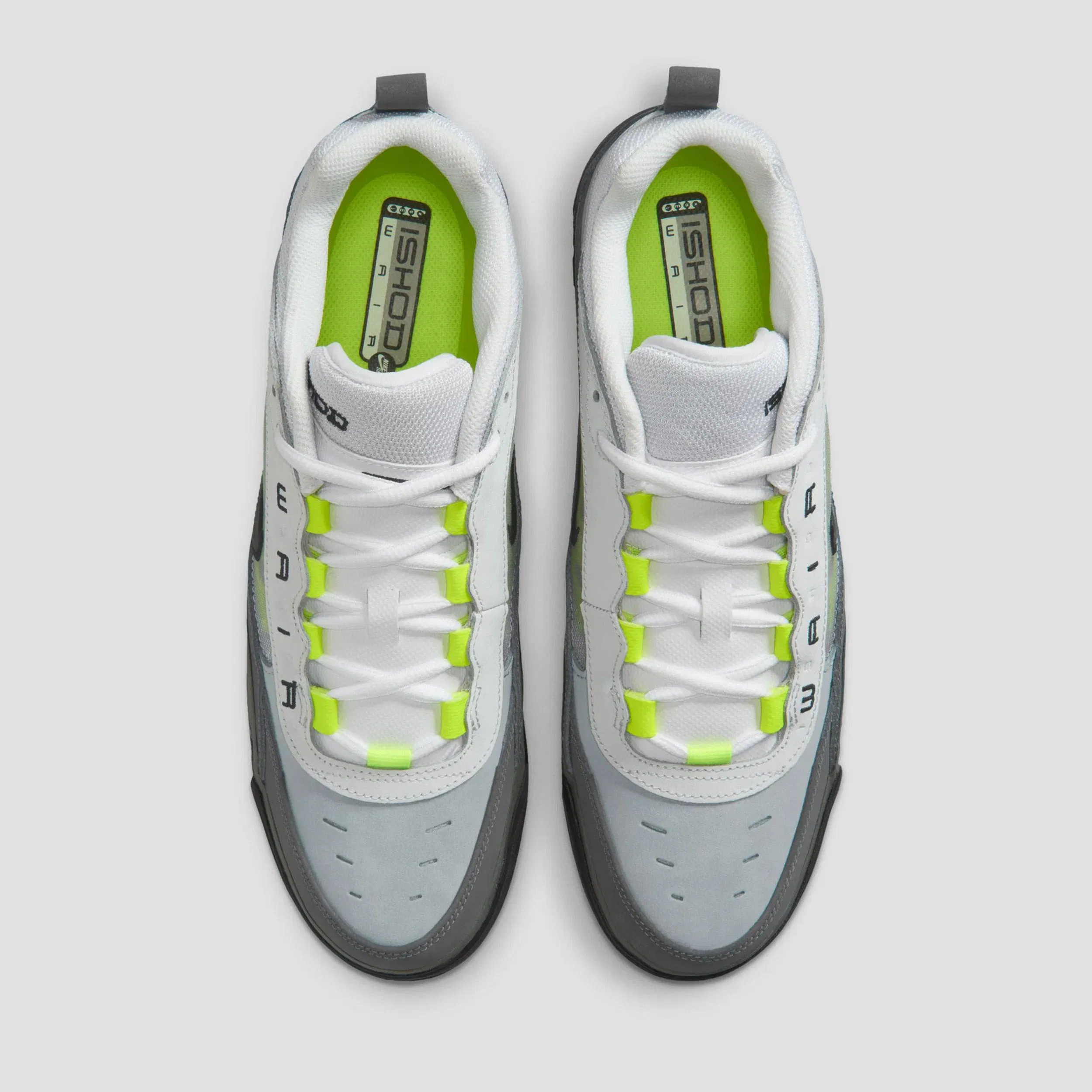Nike SB Air Max Ishod Skate Shoes Black / Neon Yellow / Anthracite / Light Graphite