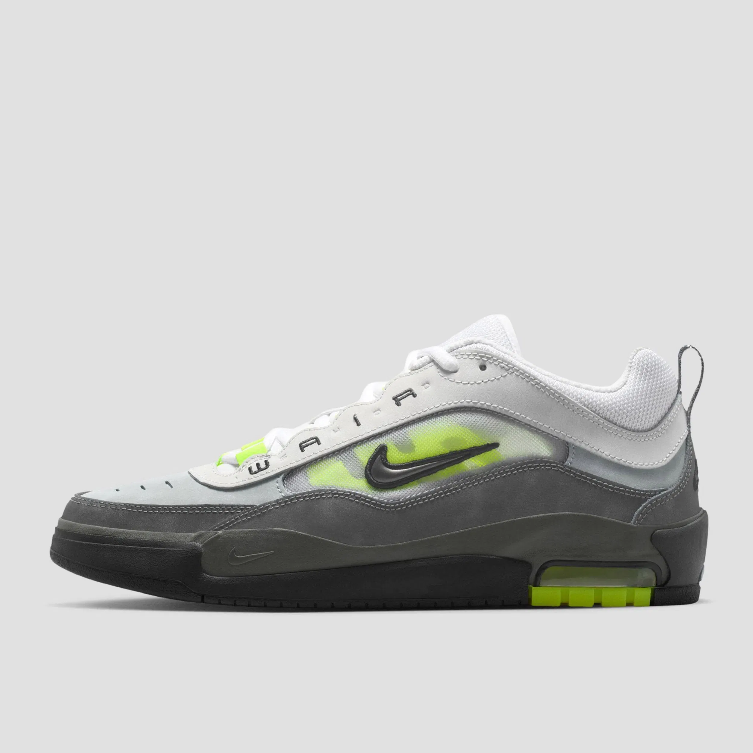 Nike SB Air Max Ishod Skate Shoes Black / Neon Yellow / Anthracite / Light Graphite