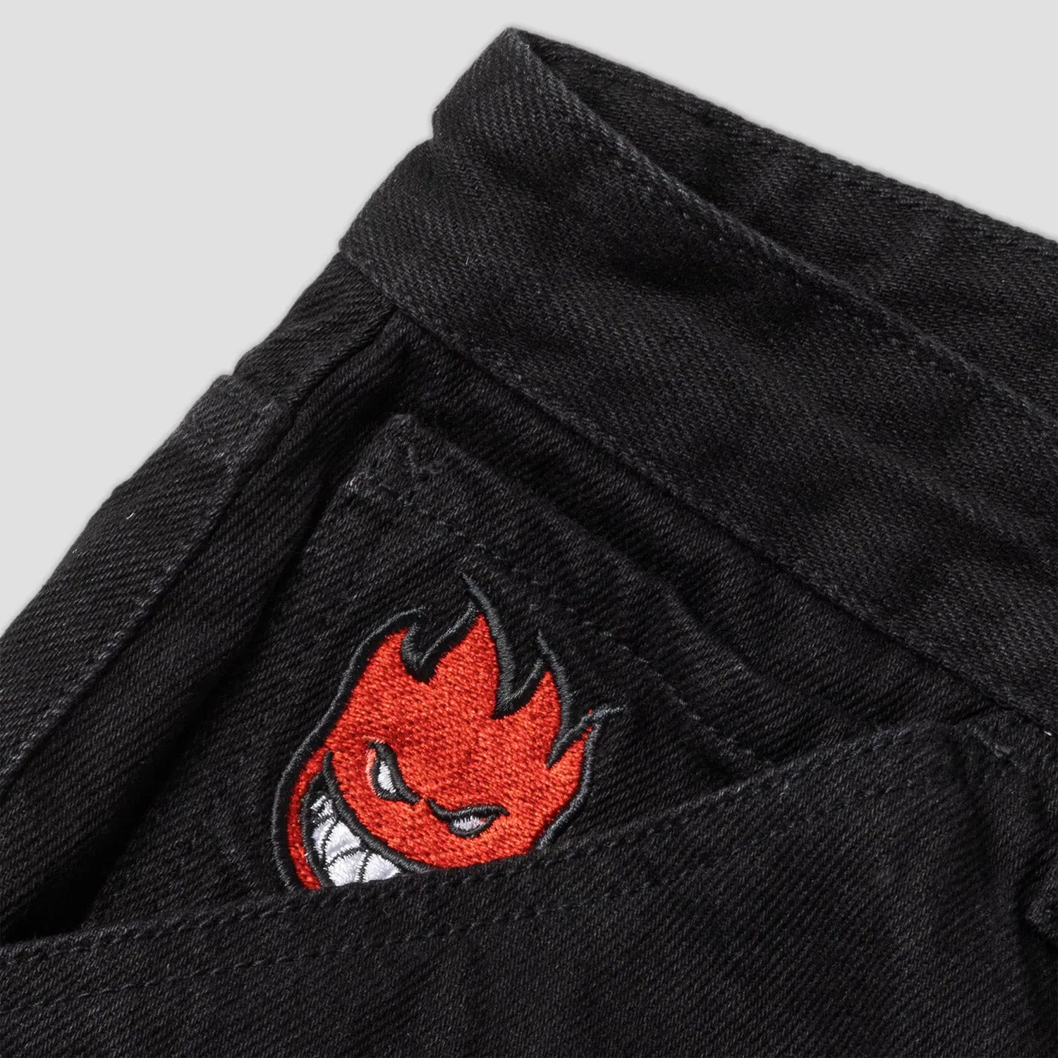 Spitfire Bighead Fill Denim Pant Black Denim