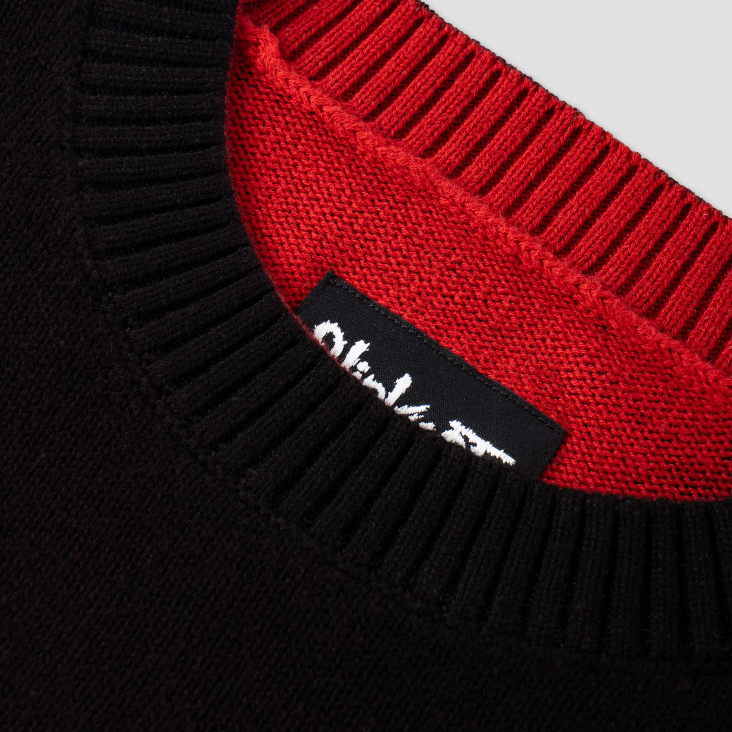 Welcome X Slipknot Slipknot Overprint Knit Sweater Black / Red
