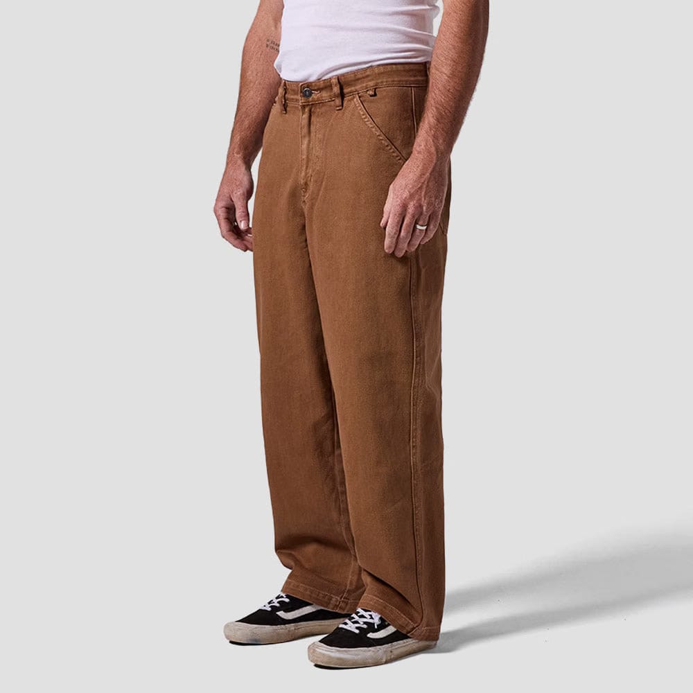 Former Reynolds Overdye Denim Pant Washed Brown