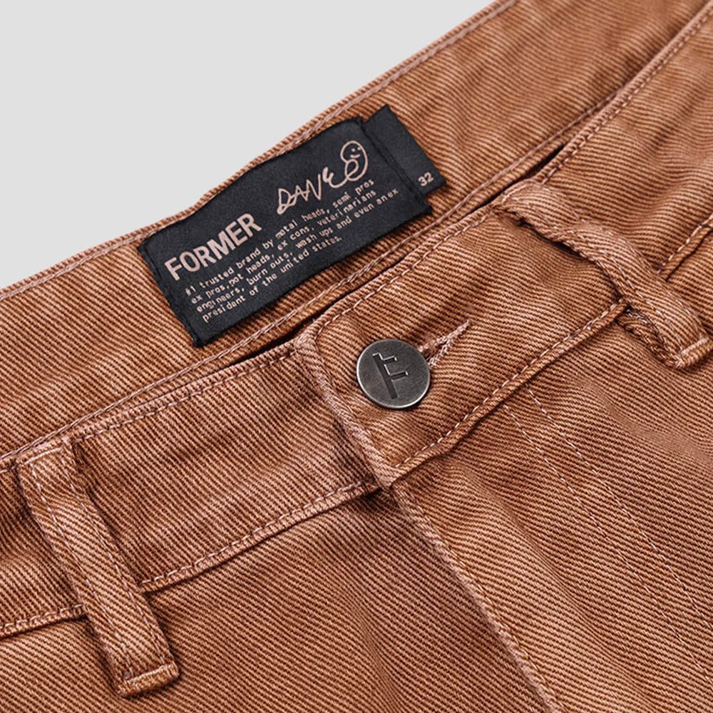 Former Reynolds Overdye Denim Pant Washed Brown
