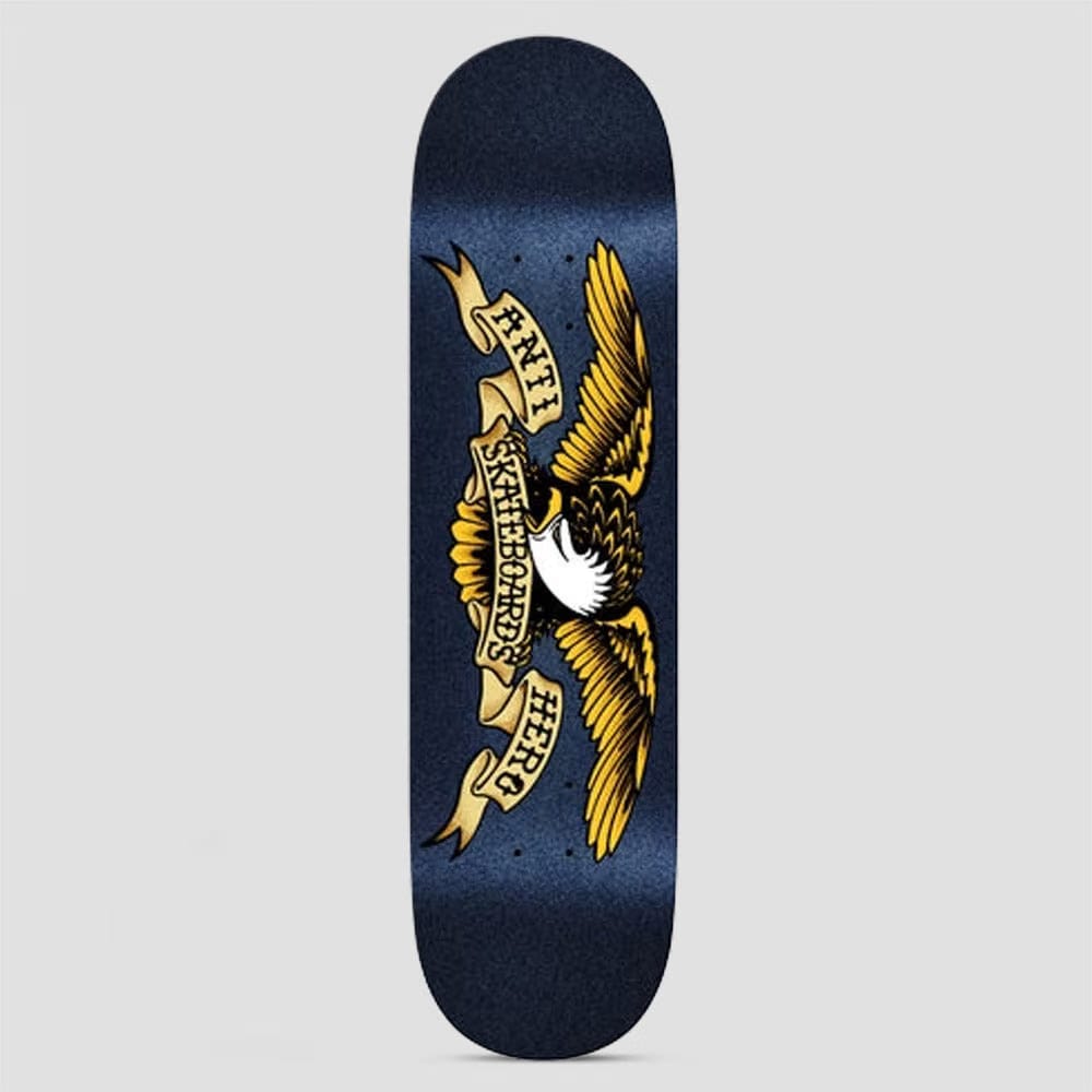 Anti Hero 8.5 Team Classic Eagle Skateboard Deck Easy Rider Navy