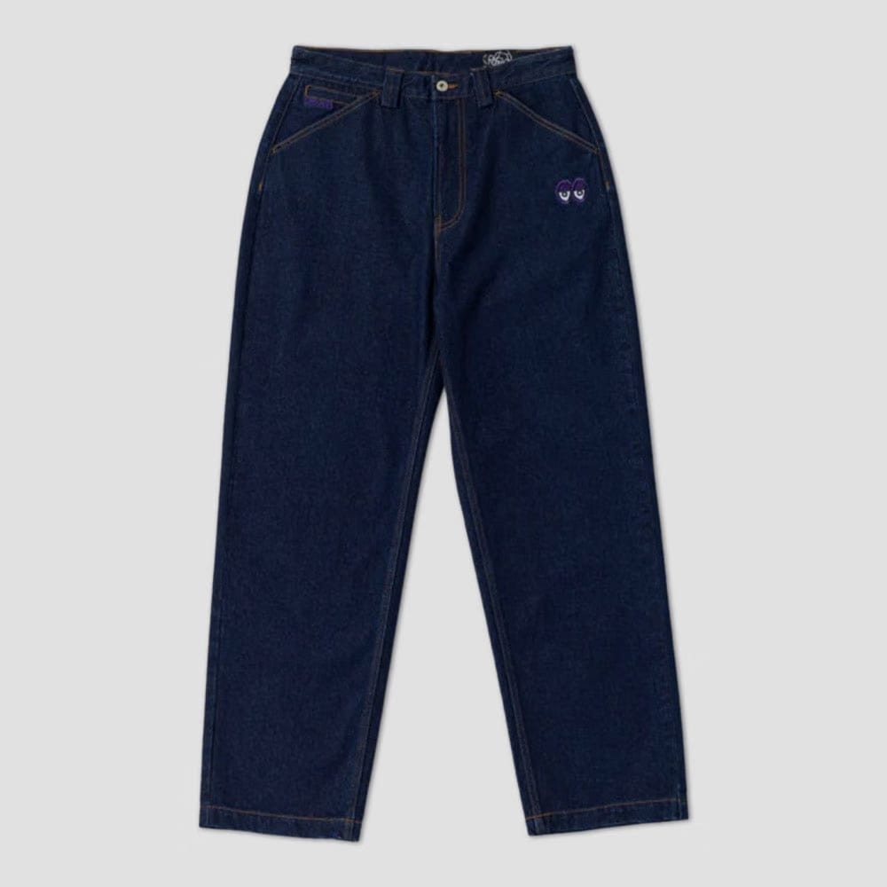 Krooked Eyes Denim Twill Pant Dark Rinse Denim