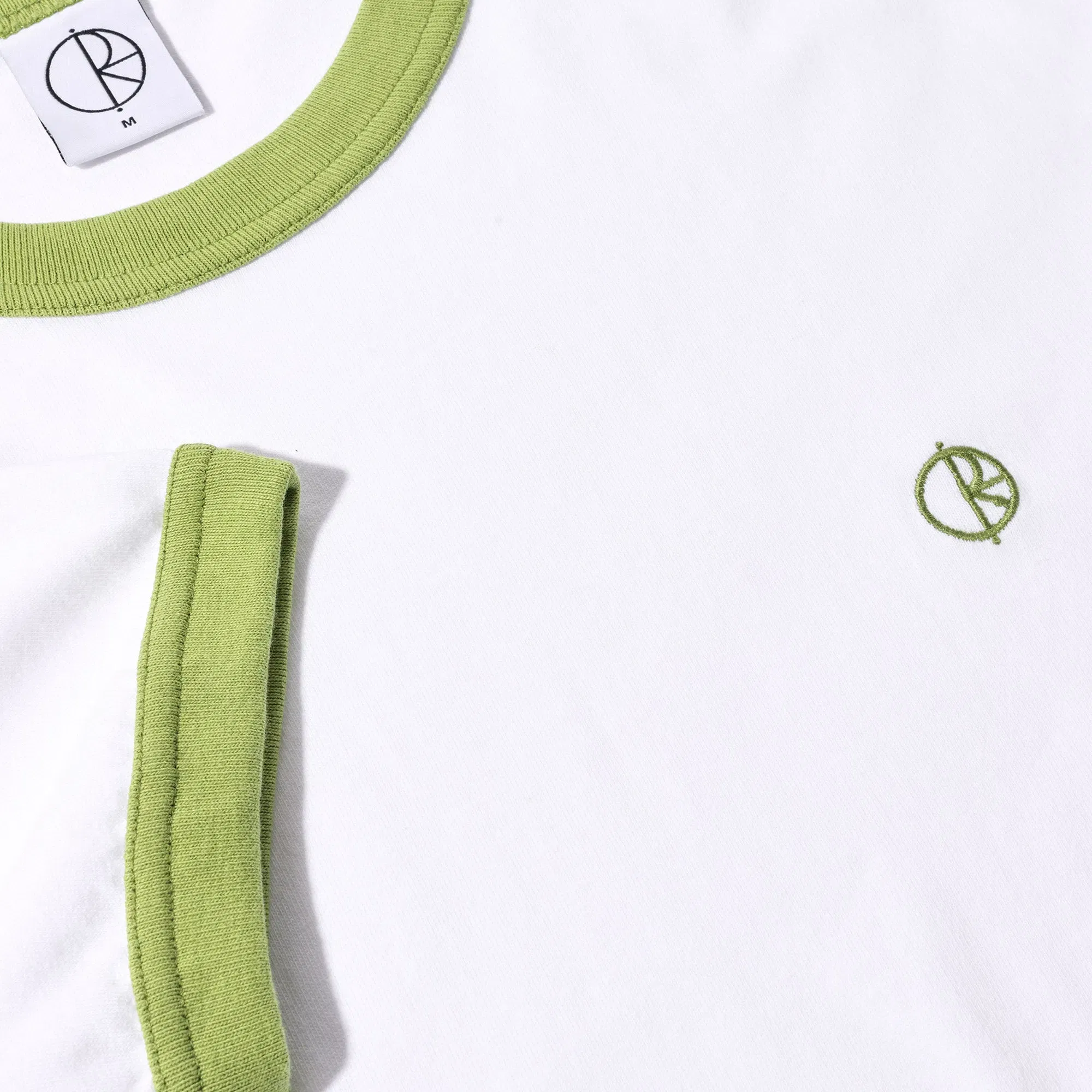 Polar Ringer T-Shirt White / Peridot