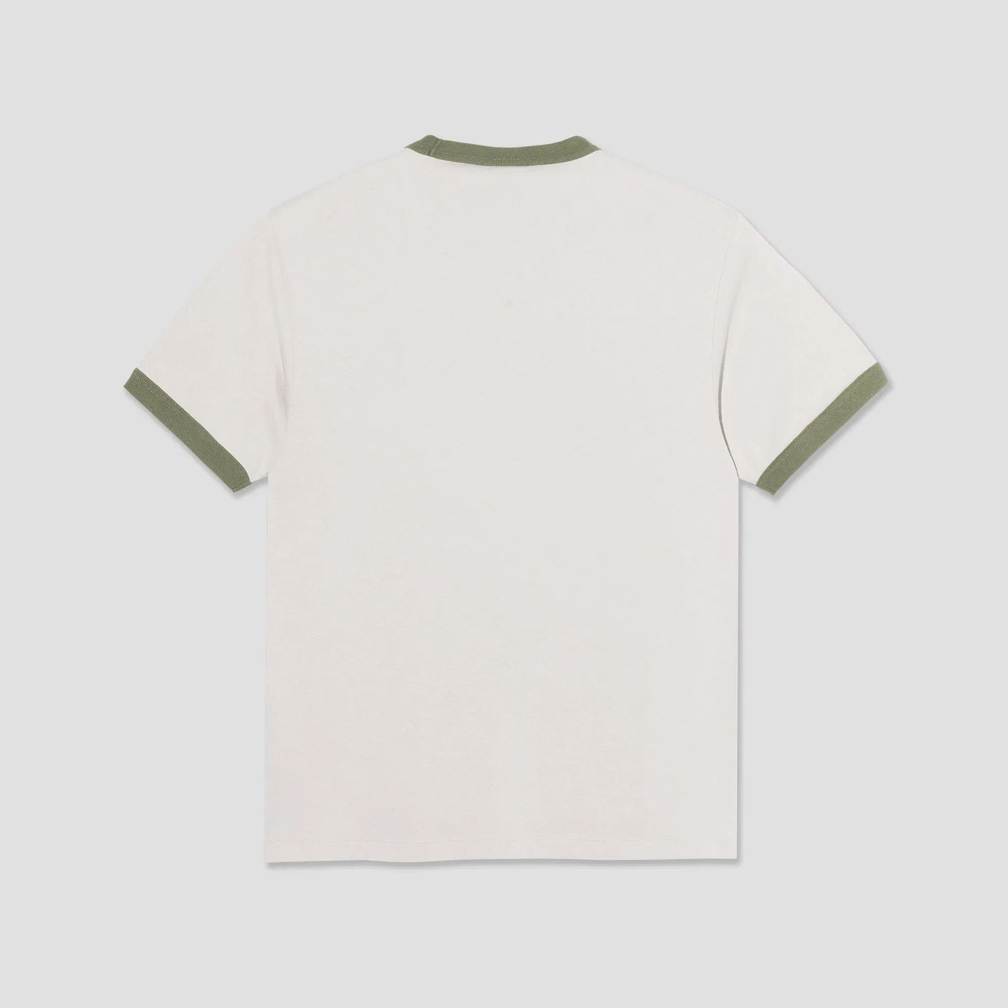 Polar Ringer T-Shirt Pale Taupe / Army Green
