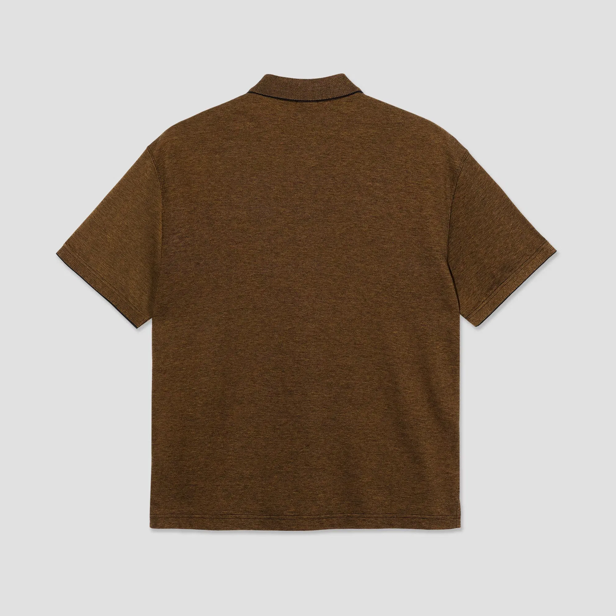 Polar Surf Polo Shirt Pique Black / Caramel