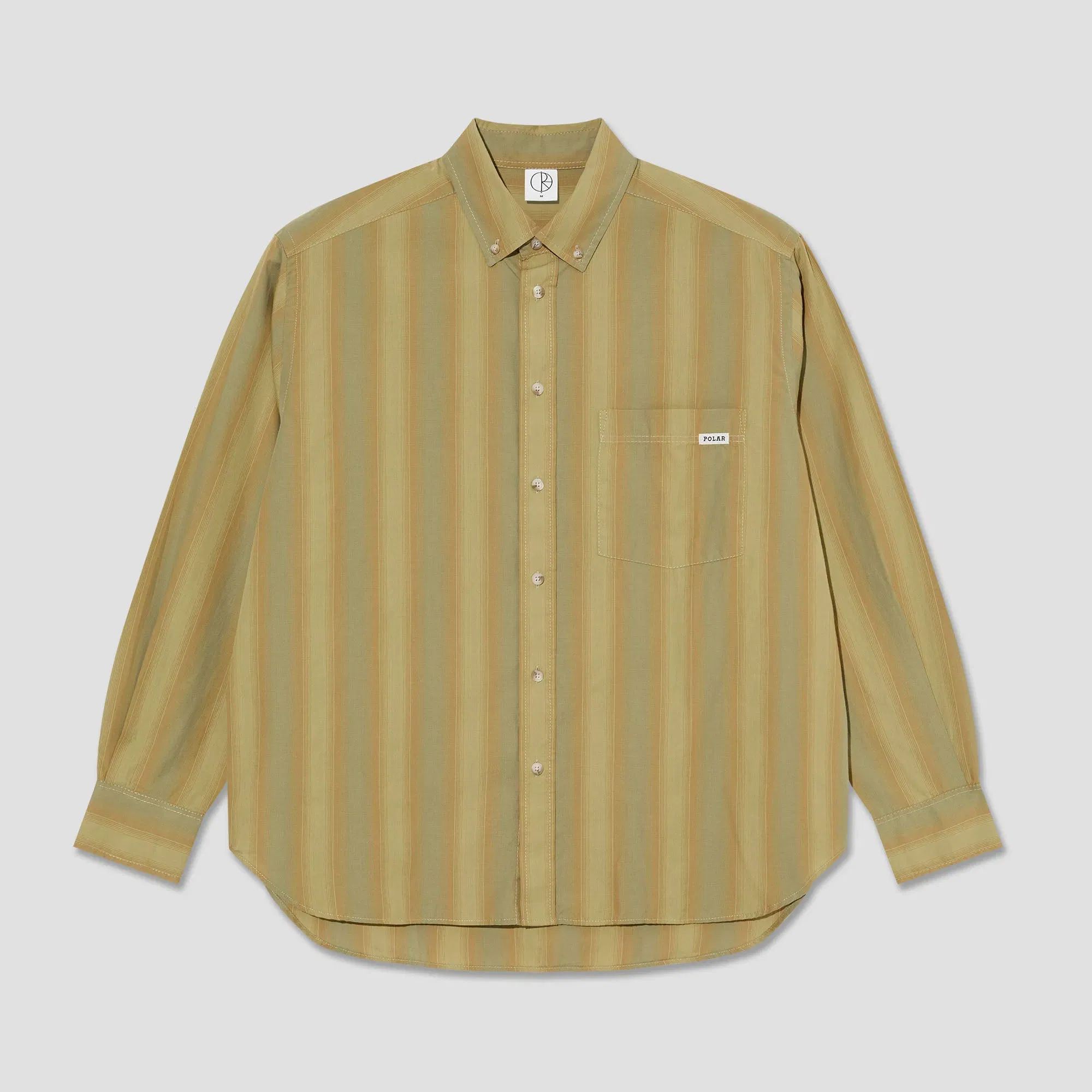 Polar Ben Longsleeve Shirt Green Stripe