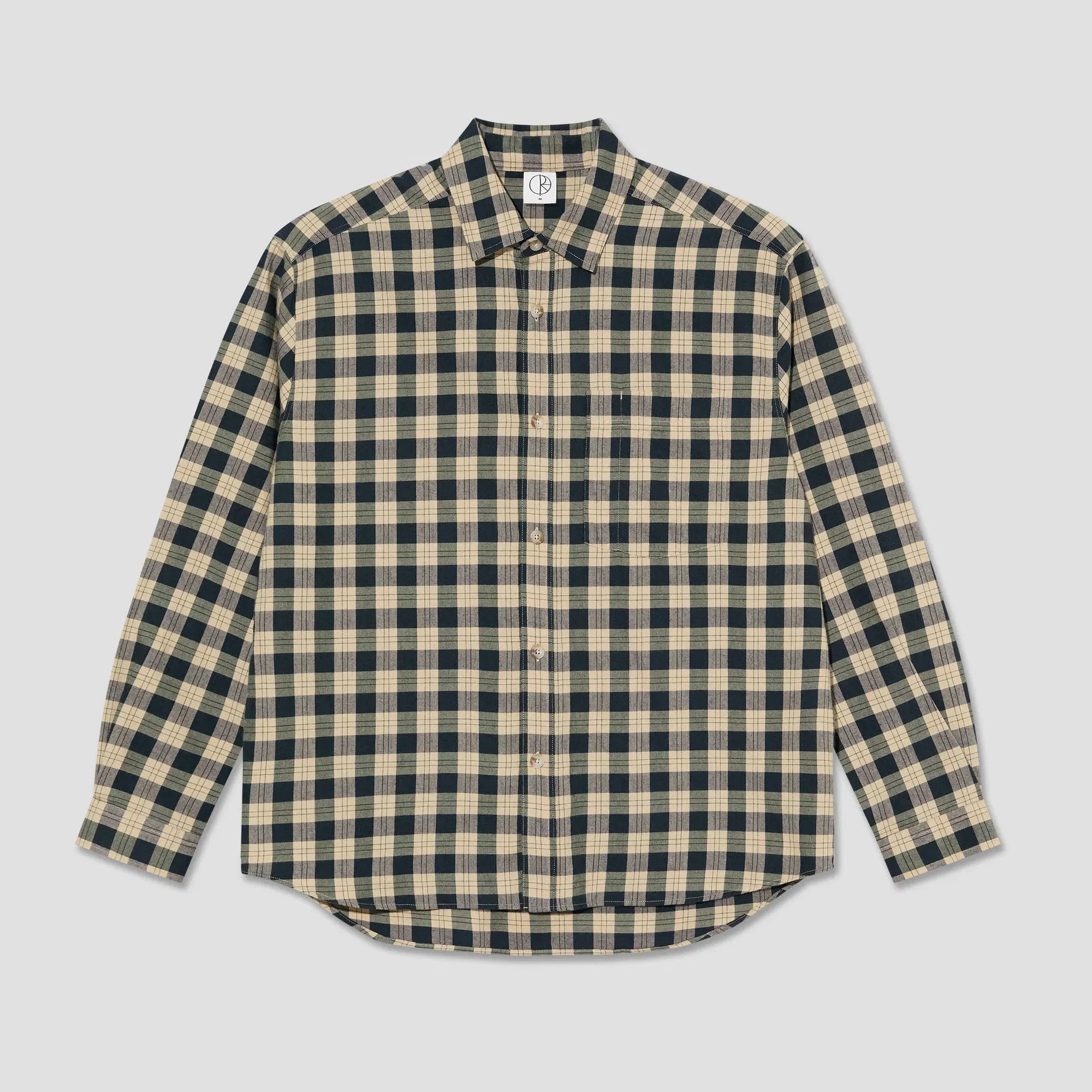 Polar Mitchell Longsleeve Shirt Teal / Butter