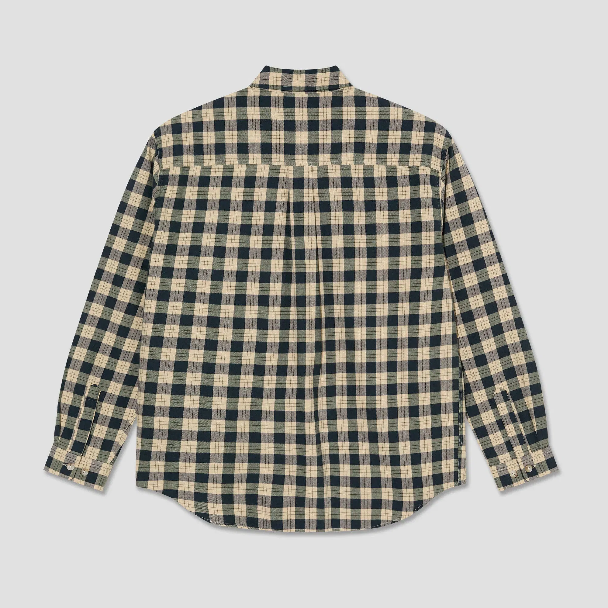 Polar Mitchell Longsleeve Shirt Teal / Butter
