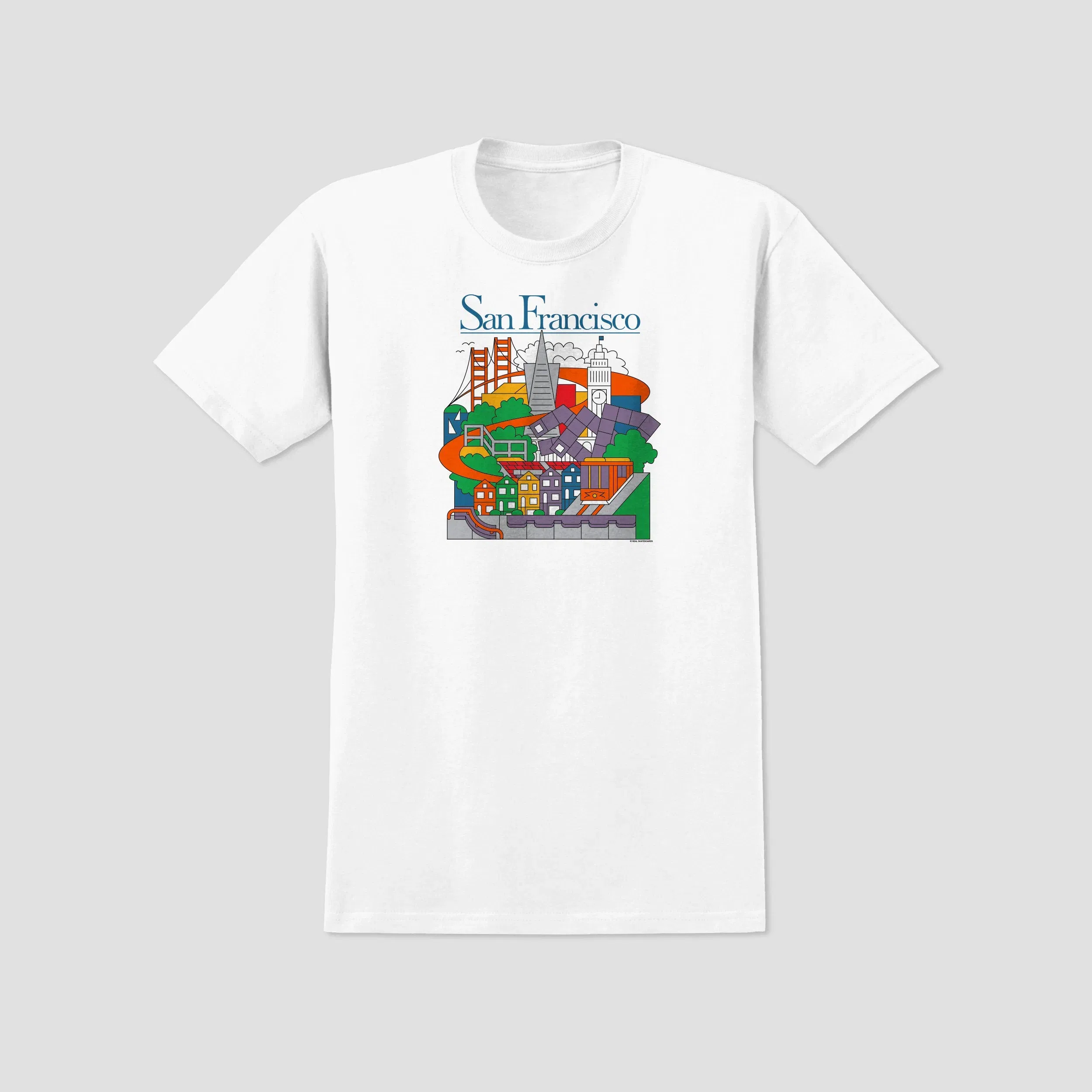 Real SF Travel T-Shirt White