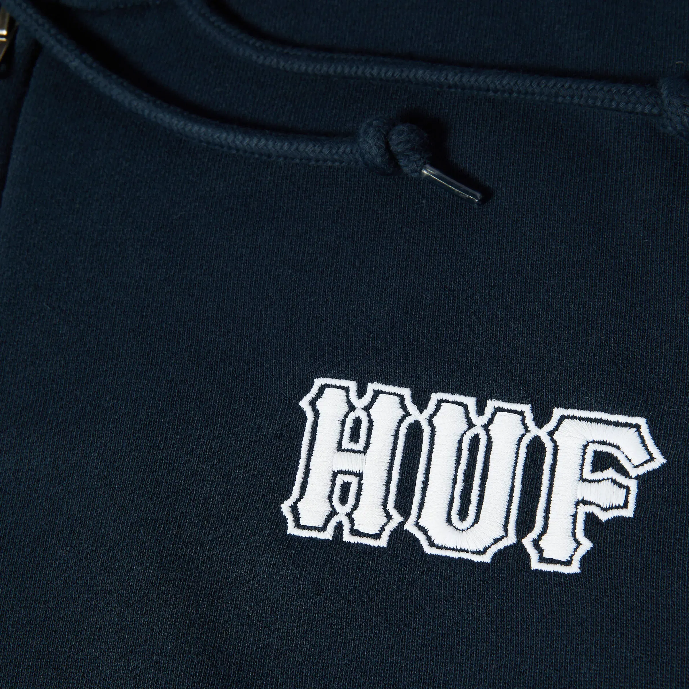HUF Classic Logo Full Zip Hoodie Navy