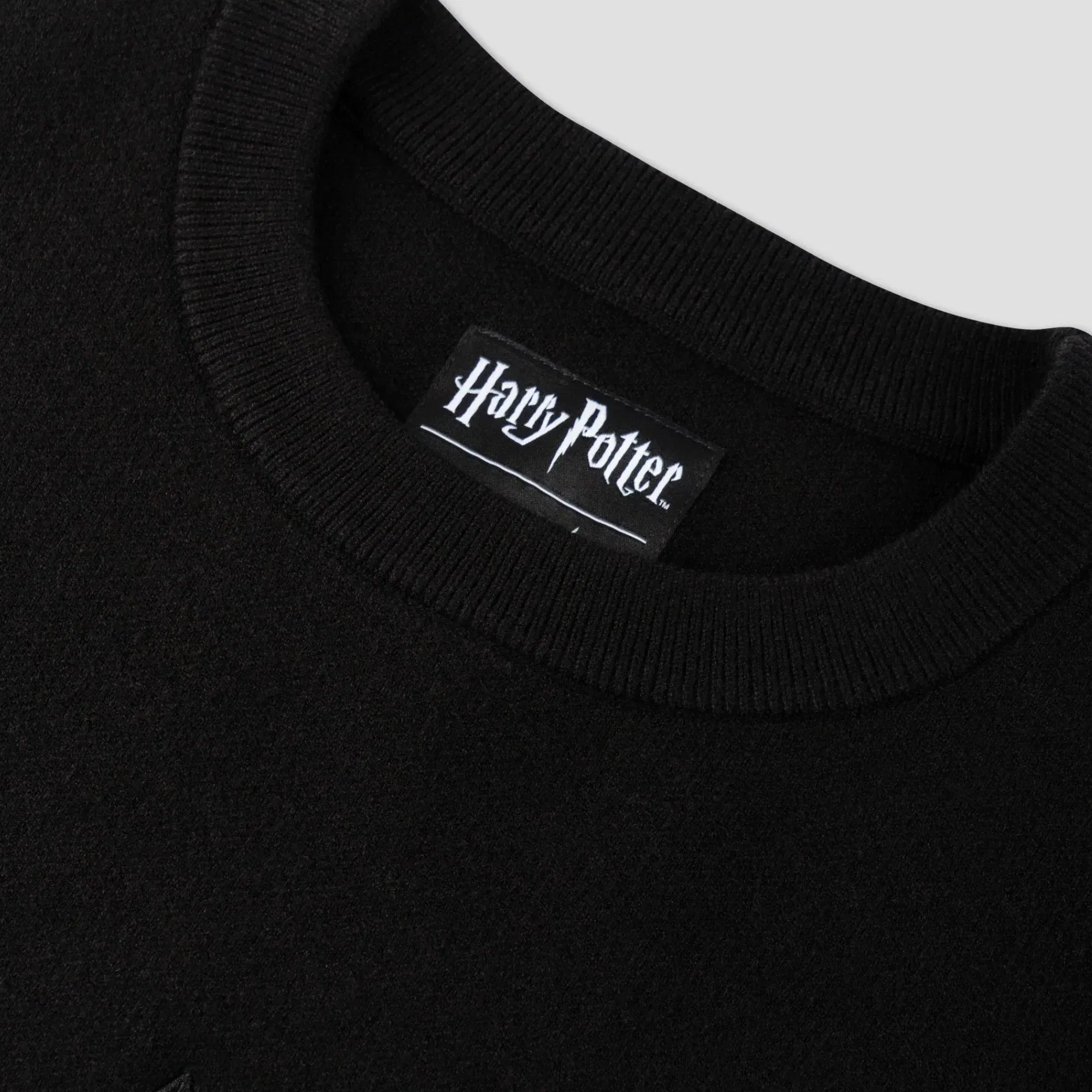 Welcome X Harry Potter Deathly Hallows Knit Sweater Black
