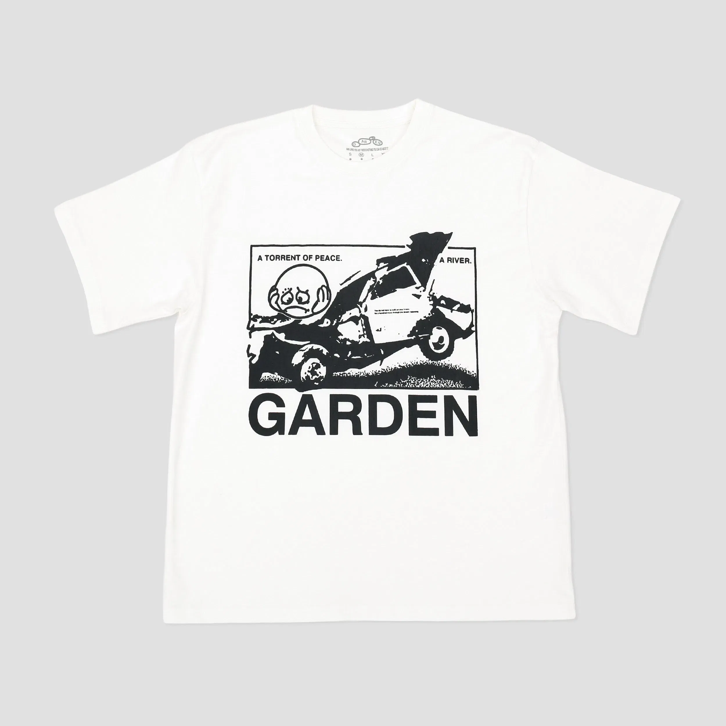 Garden Skateboards Duel T-Shirt Off White / Black