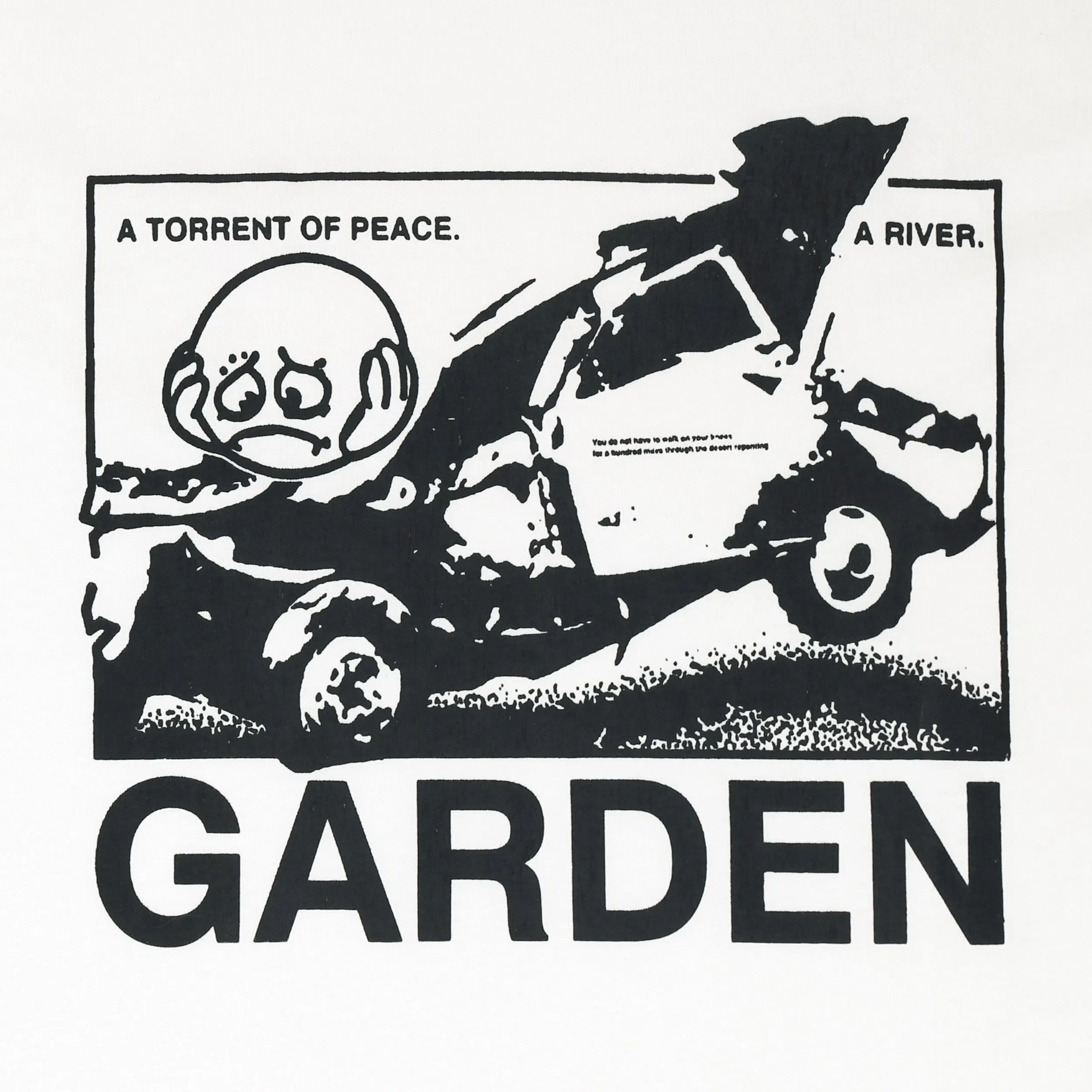 Garden Skateboards Duel T-Shirt Off White / Black