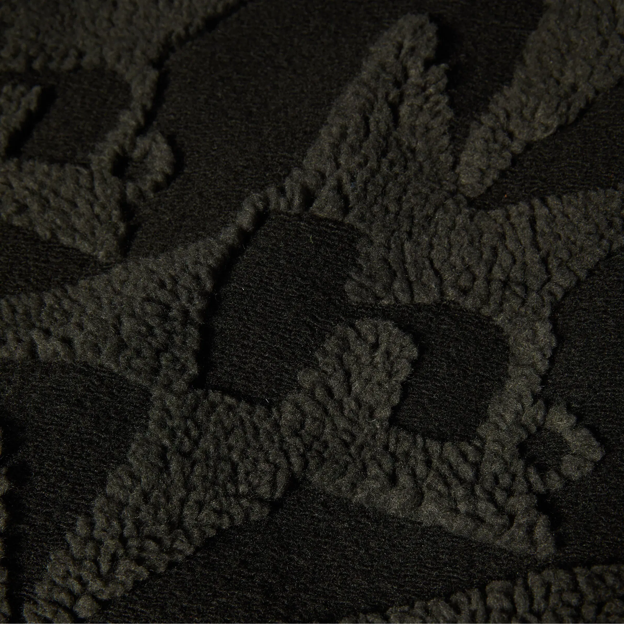 HUF H Star Repeat High Pile Jacket Black