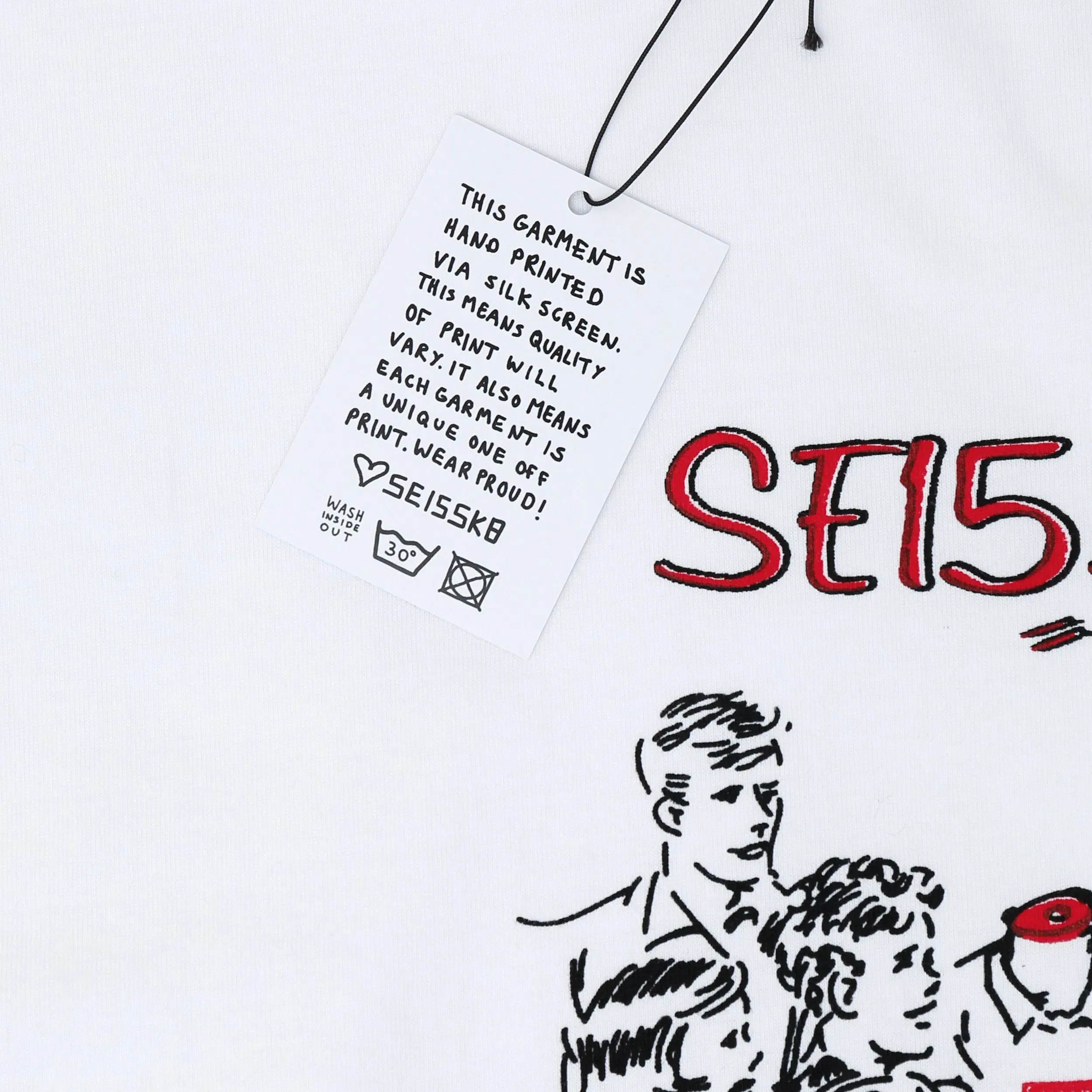 SE15SK8 Supper T-Shirt White