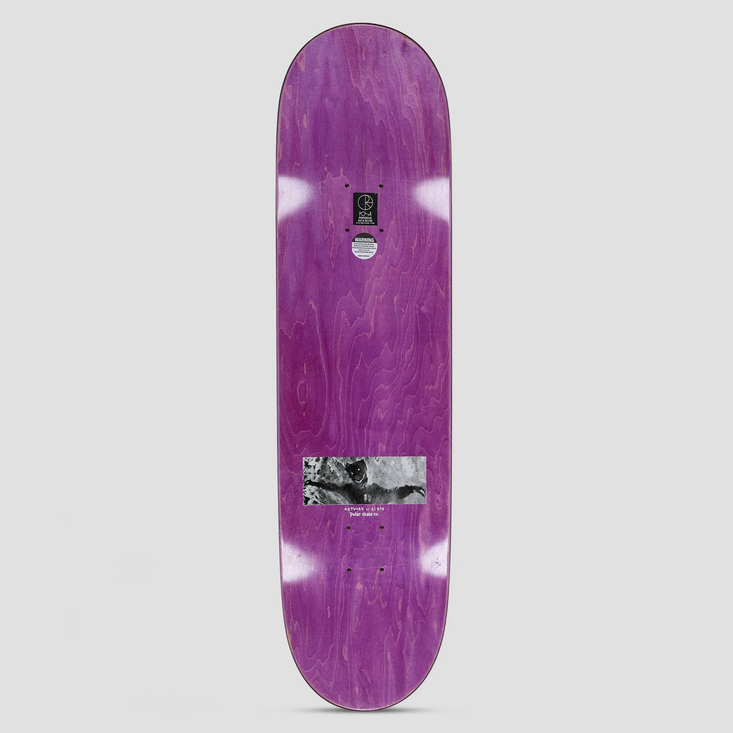 Polar 8.5 Jamie Platt So Bored Skateboard Deck Black