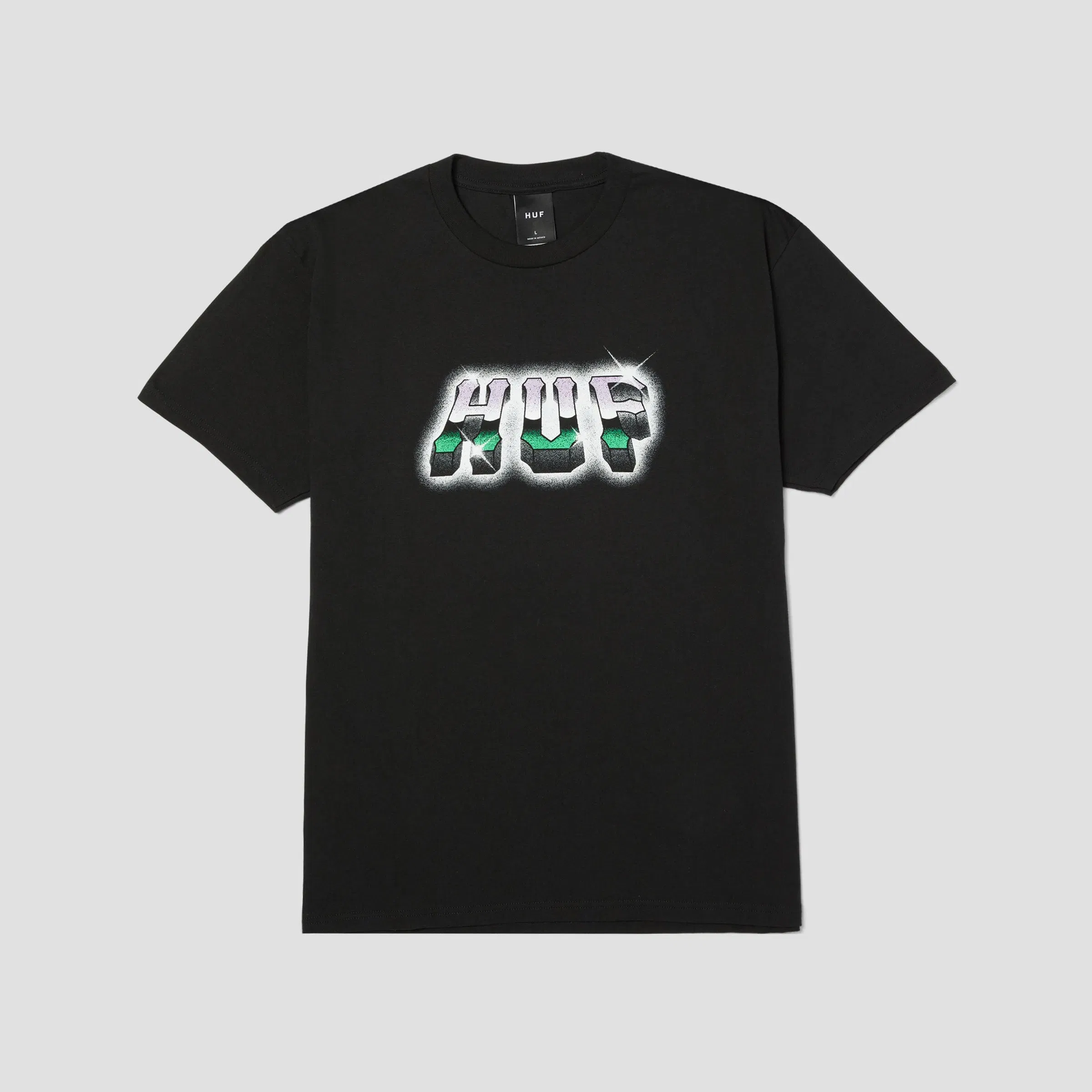 HUF Chrome Grit T-Shirt Black
