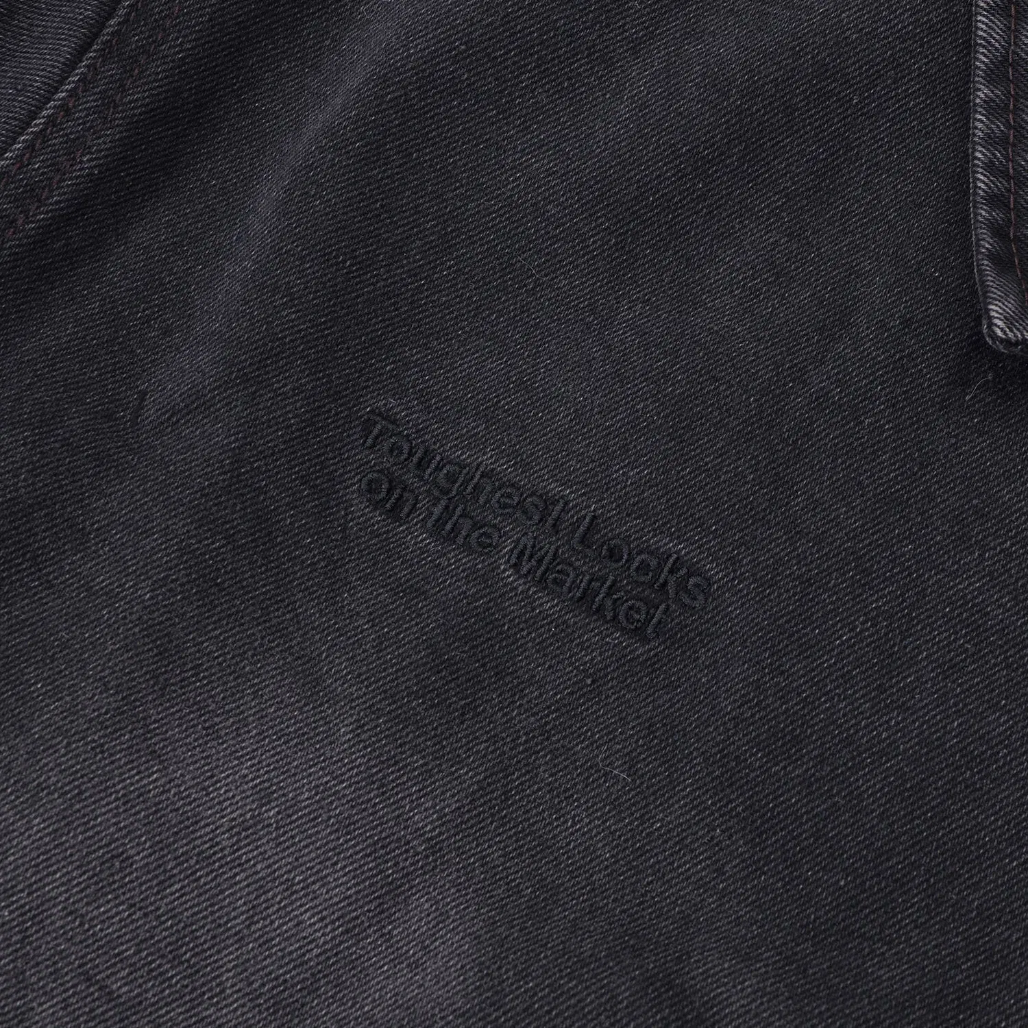 Passport Hercu-Locks Recycled Denim Freight Jacket Washed Black