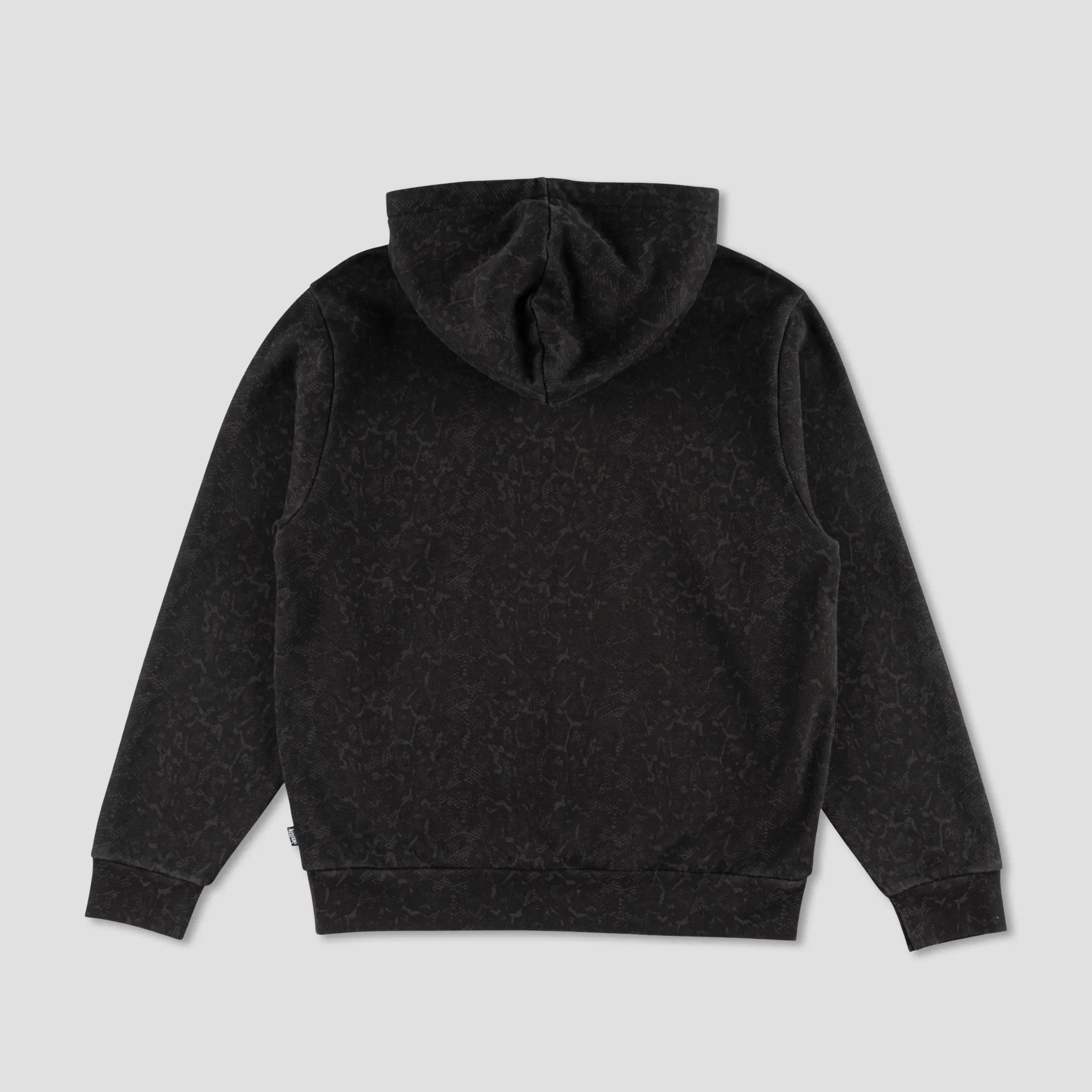 Welcome Serpent Enzyme-Washed Animal Print Hoodie Black