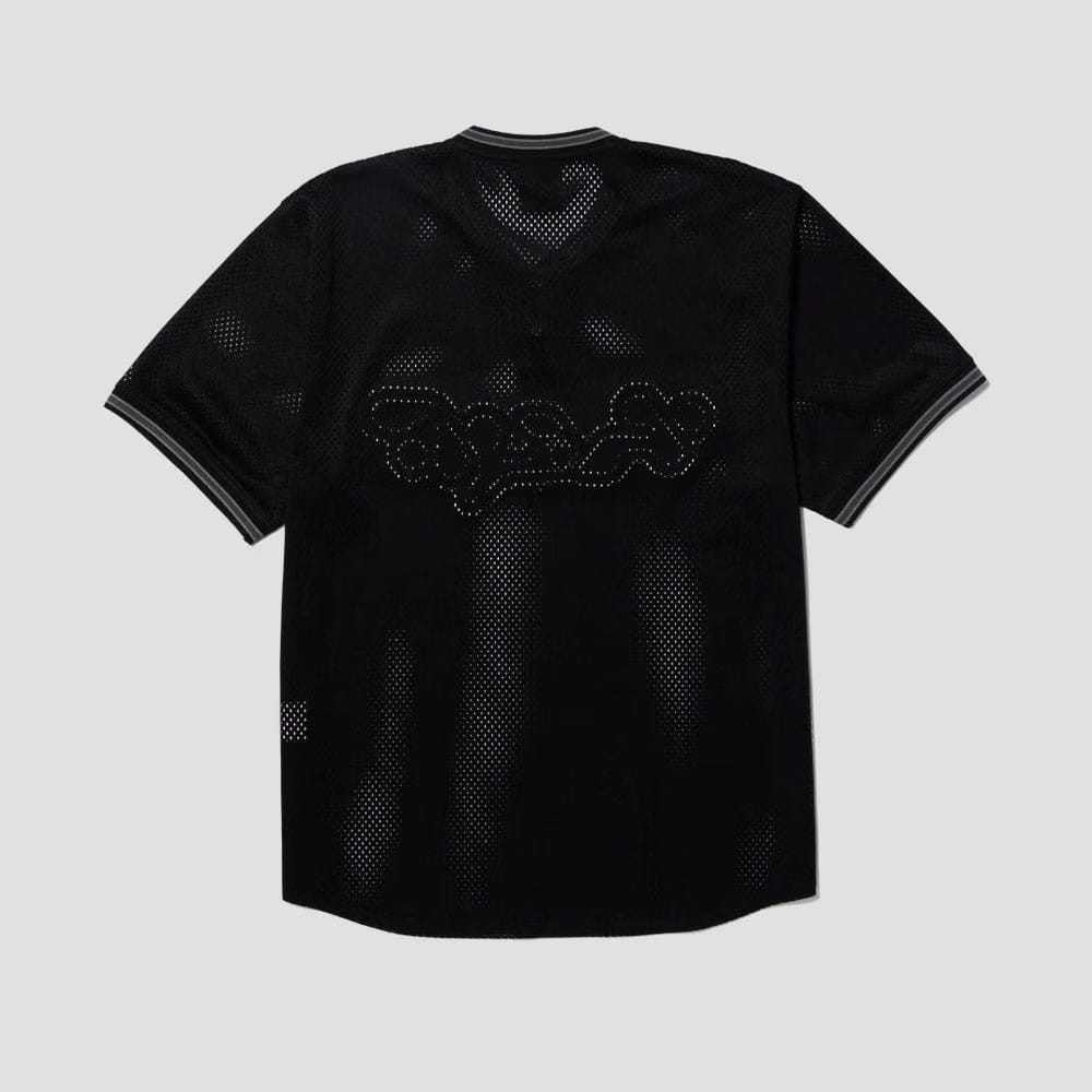 HUF Halftime Henley Shortsleeve Jersey Black