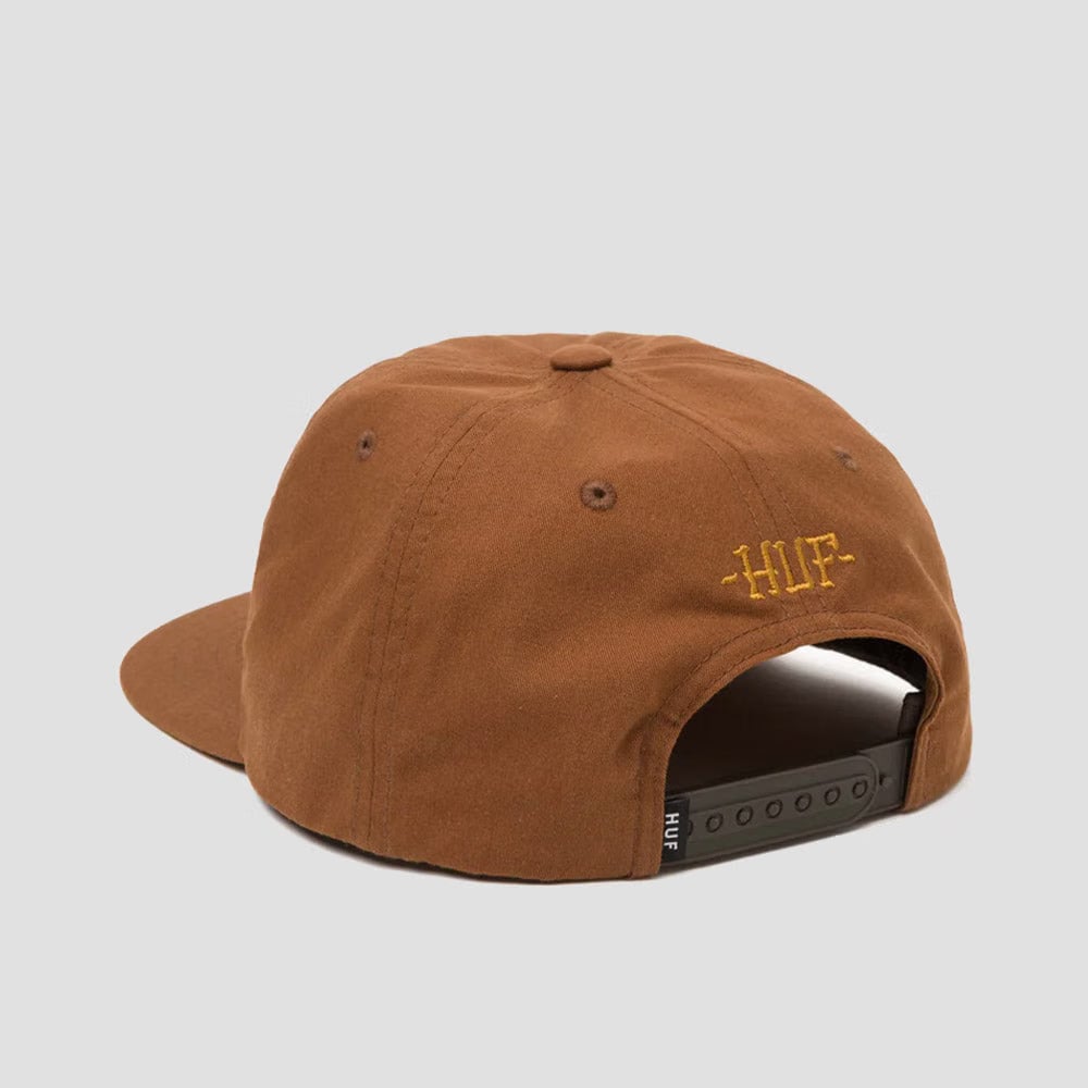 HUF Twin Dragon Snapback Coffee
