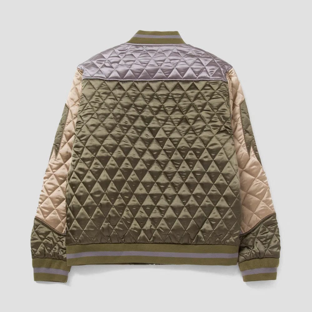 HUF Lightning Bomber Jacket Olive