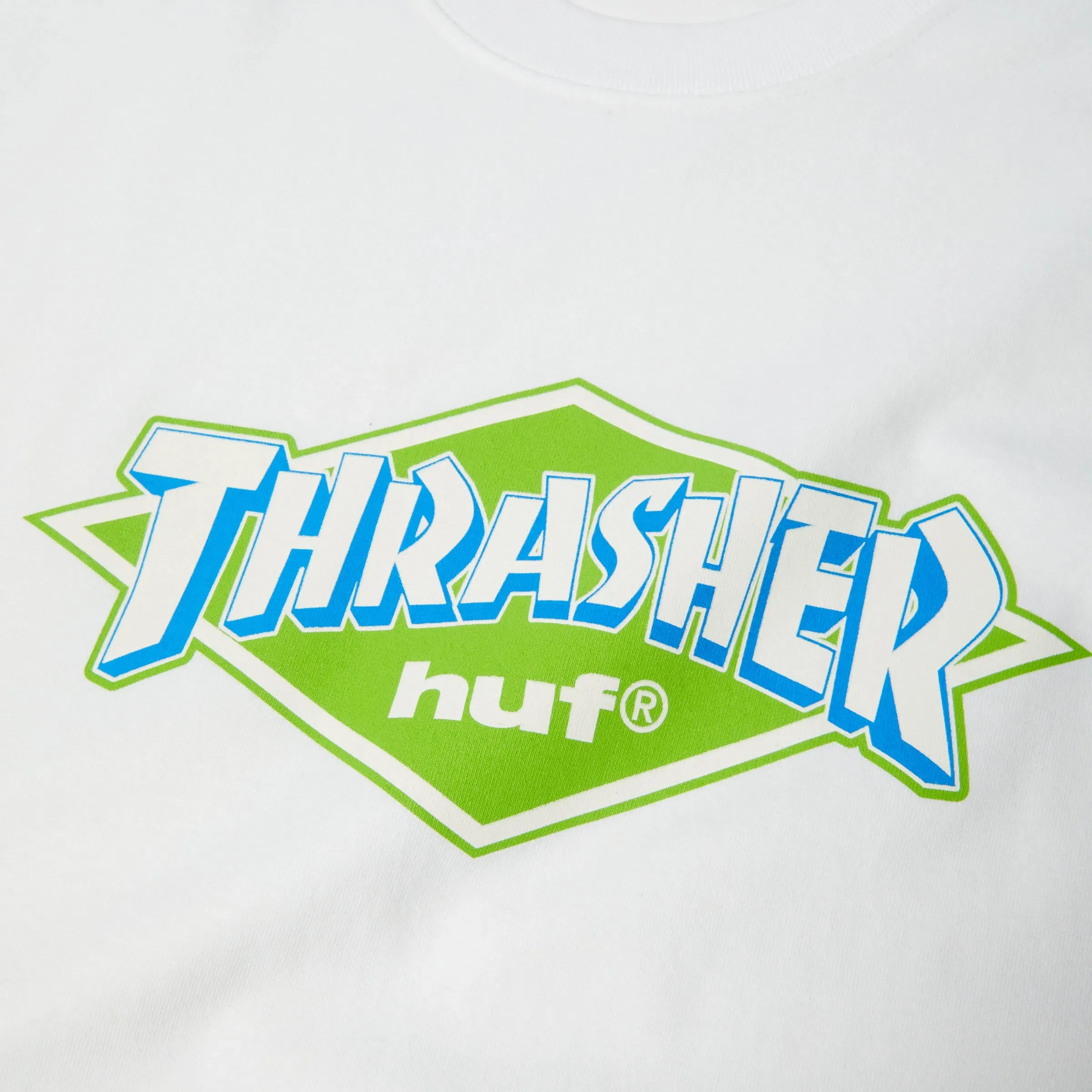 HUF x Thrasher Logo T-Shirt White